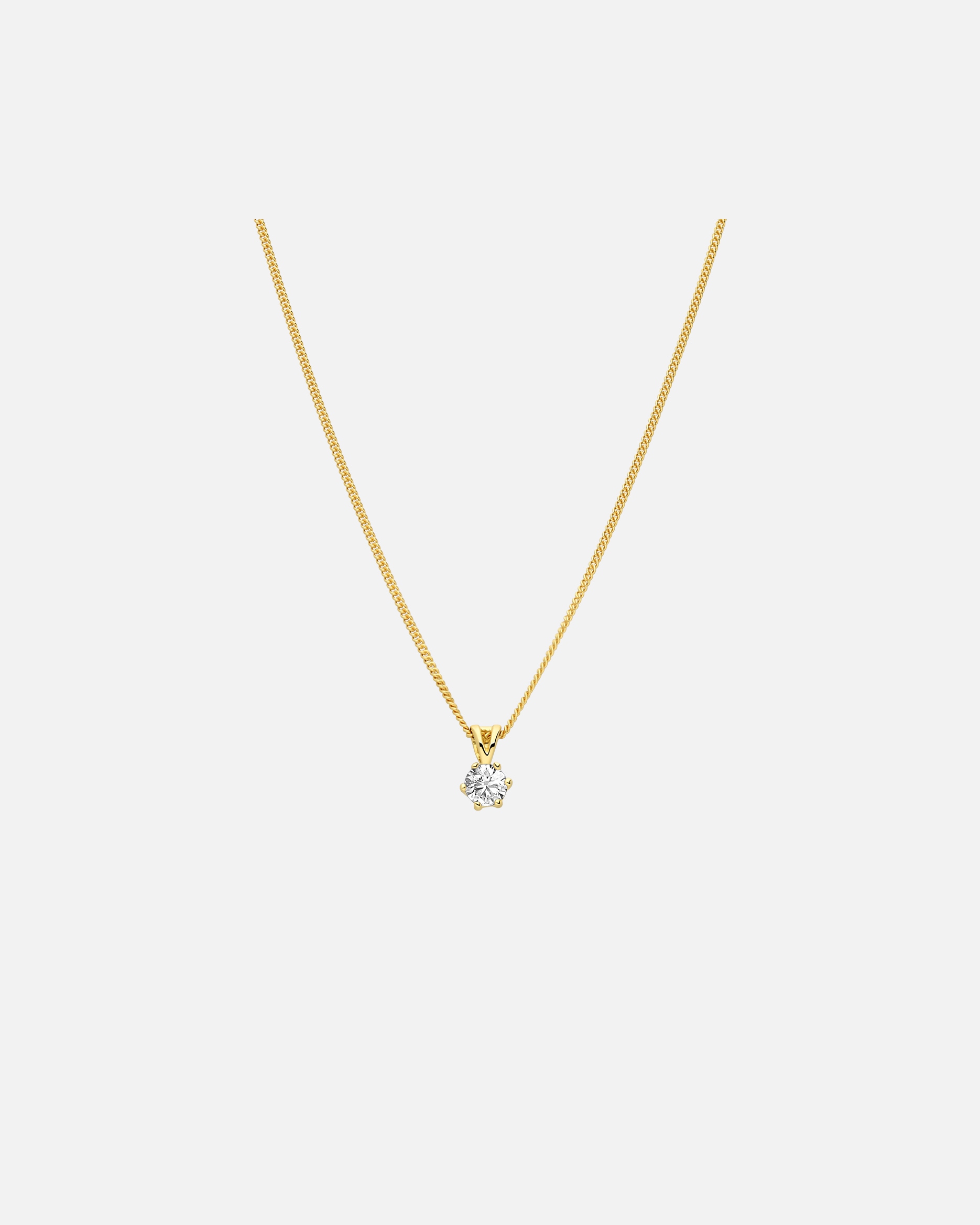 Halskette für Weiblich Lucardi Halskette 925 Silber Gold - 45.0