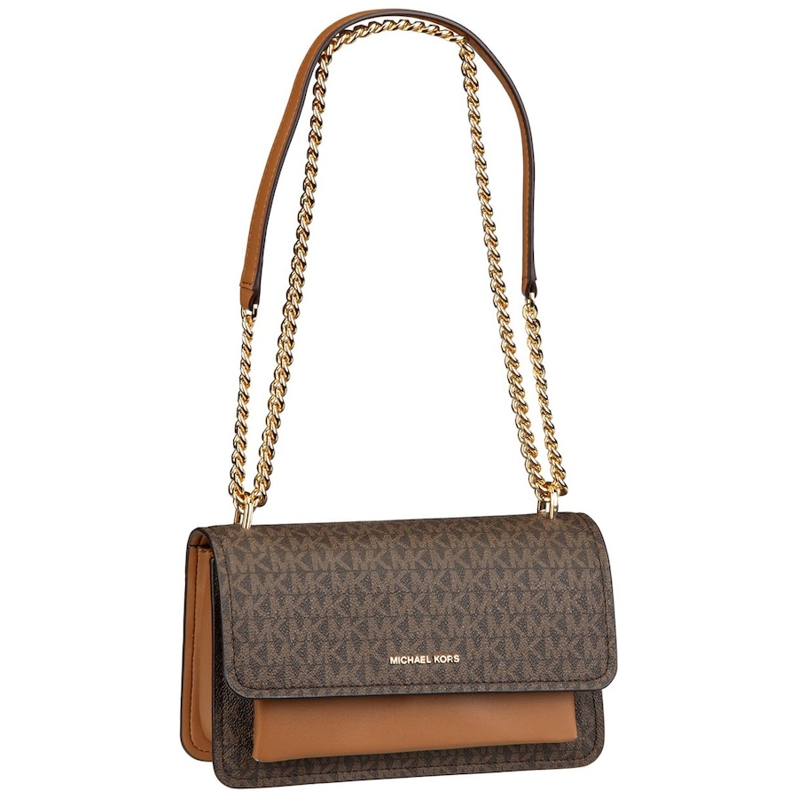 Michael Kors Schultertasche Claire LG Shoulder MK Sig Brown/Acorn Braun Damen
