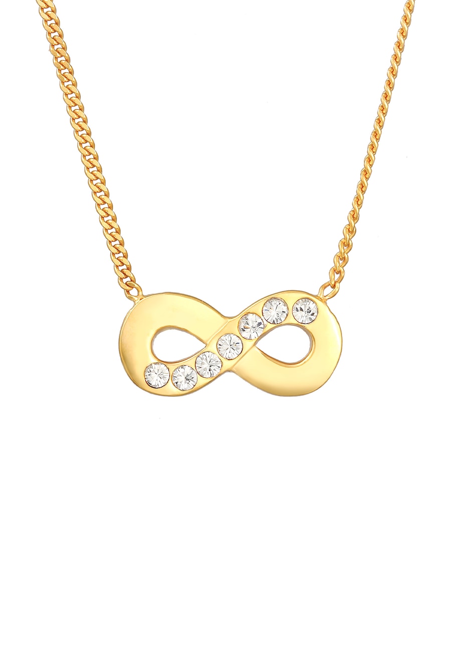 Elli Infinity Symbol Liebe 925 Sterling Silber, mit Kristallen von Swarovski 40 Damen