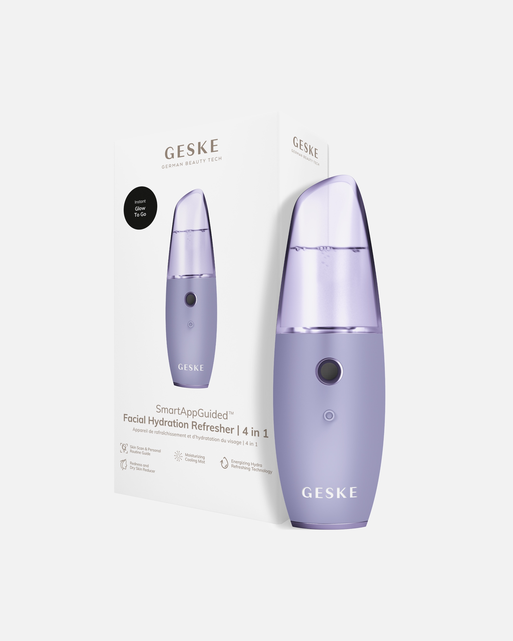 Multifunktionsgerät für Unisex GESKE SmartAppGuided™ Facial Hydration Refresher | 4 in 1 Purple