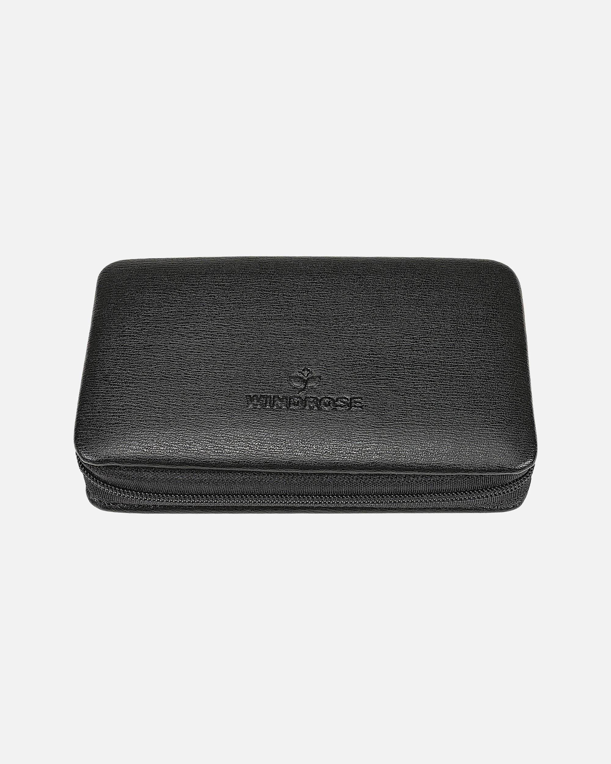 Handpflegeset für Weiblich Windrose Ambiance Maniküre-Set Leder schwarz
