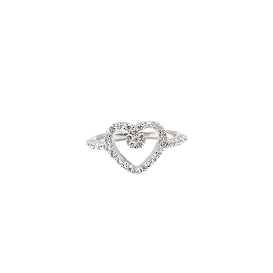 LEIS Ring 925/- Sterling Silber Zirkonia weiß 052 (16,6) Damen
