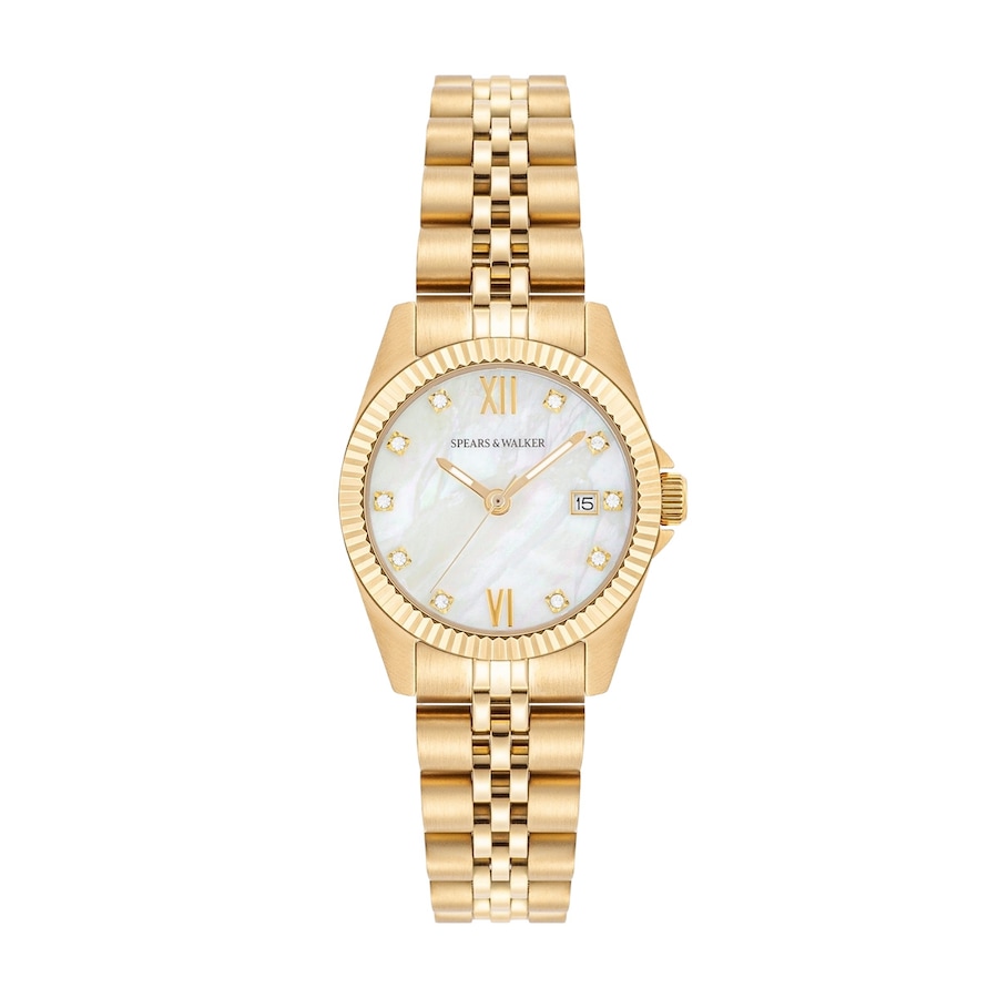 Spears & Walker Armband-Uhr aus Edelstahl in gelbgold 27,5 mm Damen