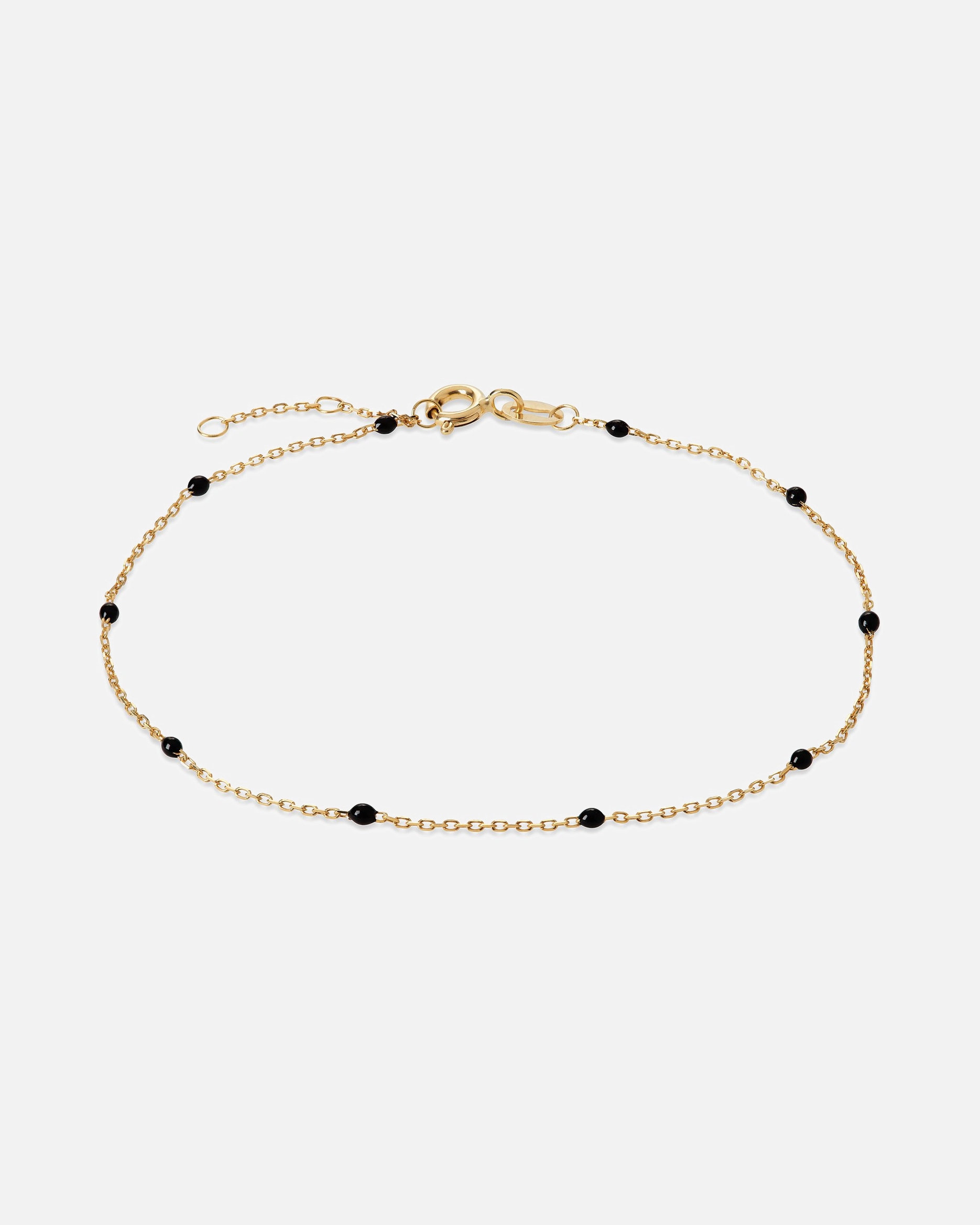 Armband für Weiblich CHRIST Armband 375er Gelbgold, Emaille gelbgold, schwarz