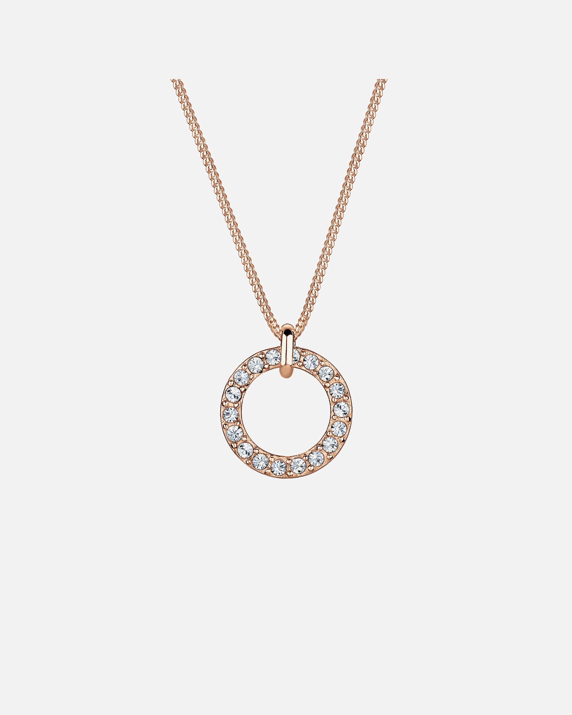 Halskette für Weiblich Elli Elli Halskette Karma Kreis 925 Silber, mit Kristallen von Swarovski® 50