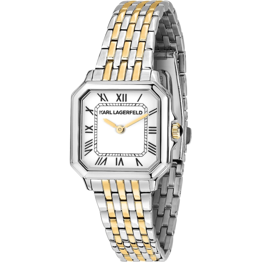 Karl Lagerfeld Damenuhr Edelstahl gold, silber, weiß Damen