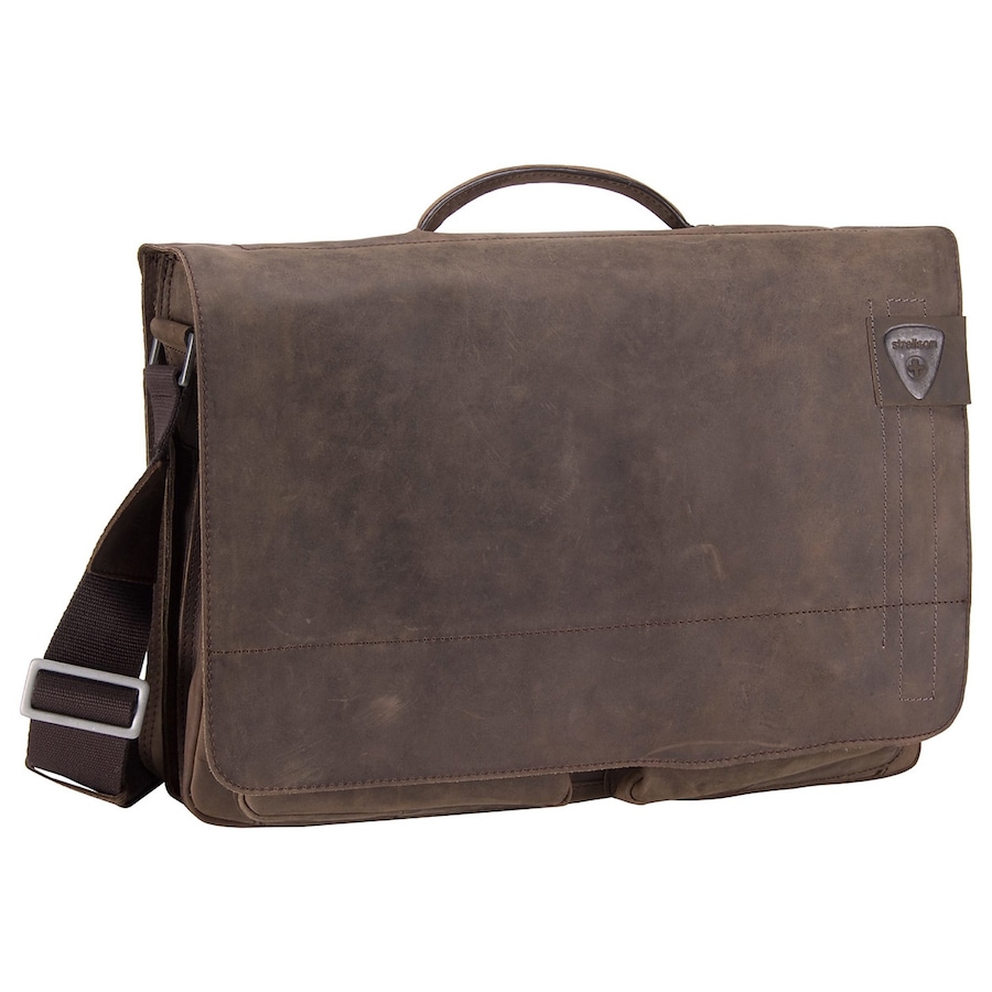 Strellson Aktentasche Richmond Briefbag XL Dark Brown Braun Herren
