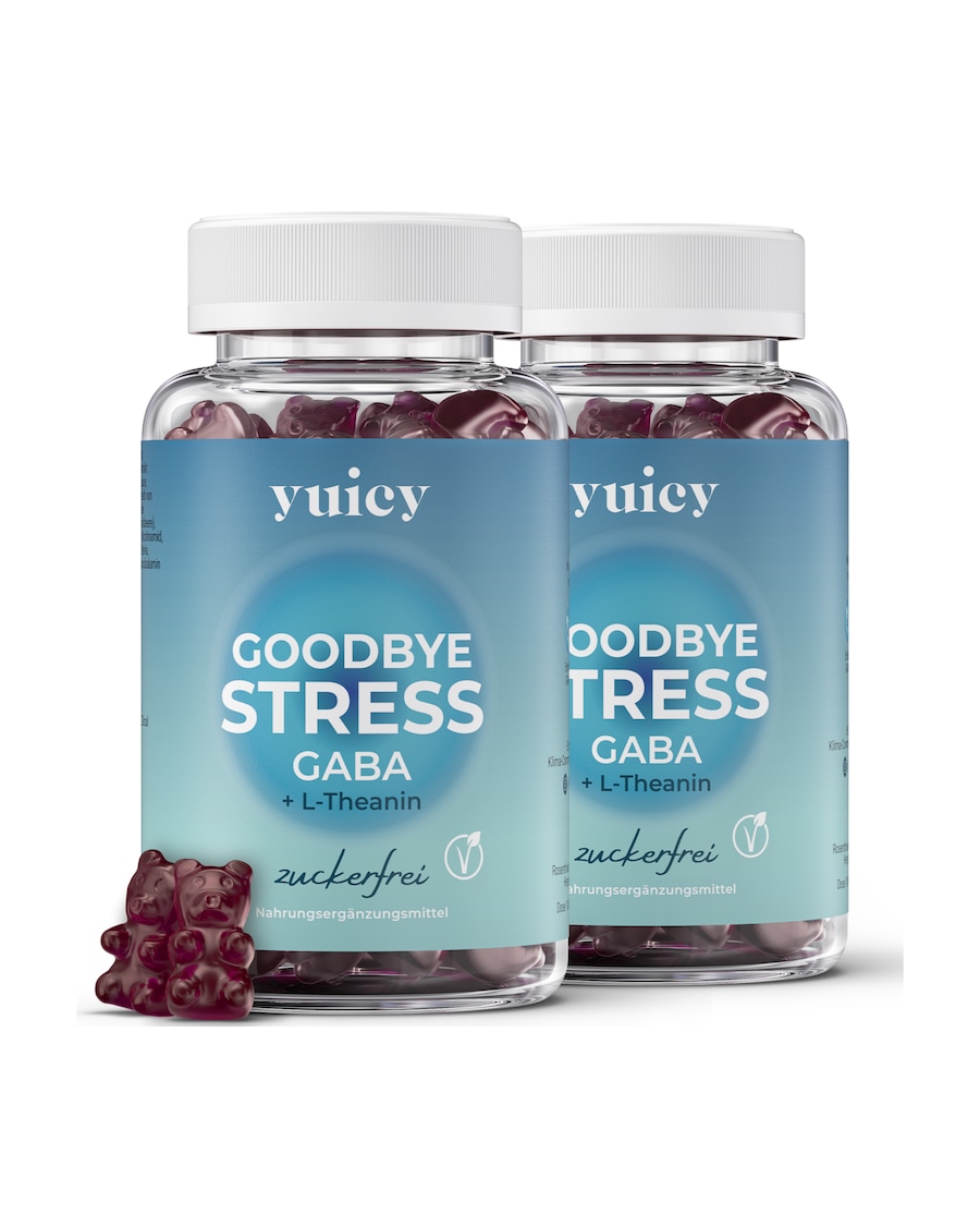 yuicy Goodbye Stress – Gummies für Ruhe & Entspannung mit GABA L-Theanin 270 g