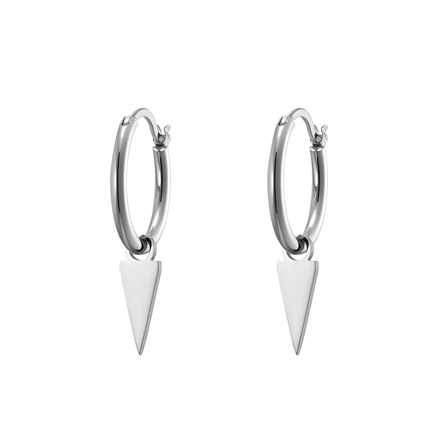 Heideman Ohrschmuck Dreieck silberfarben poliert OneSize Damen