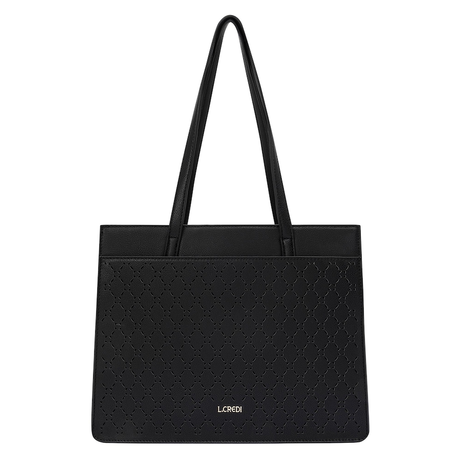 L.CREDI Orchidea Shopper schwarz Schwarz Damen