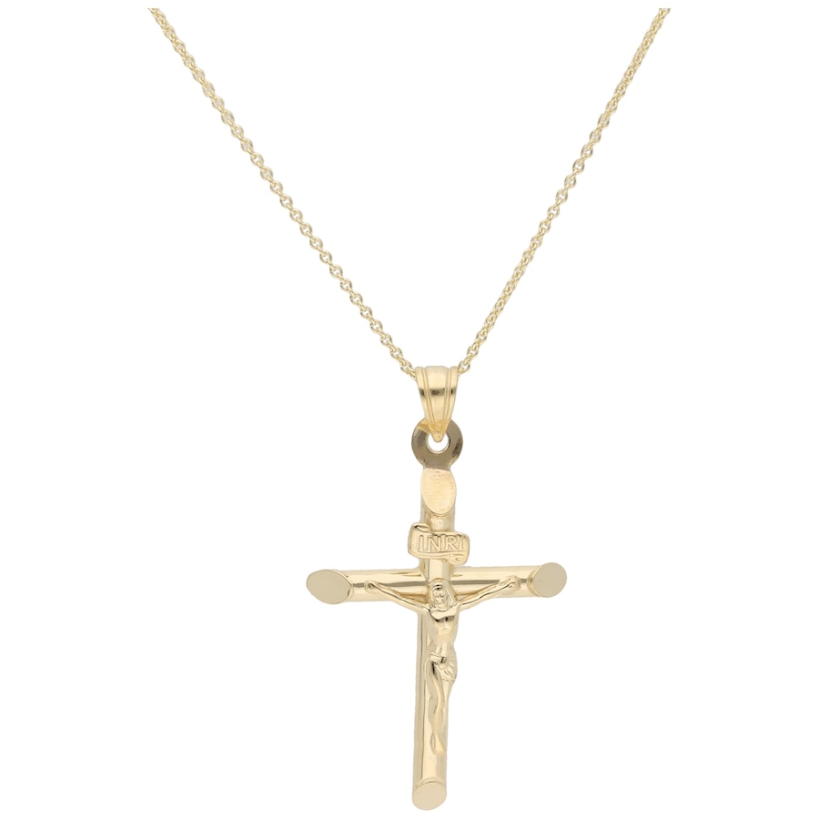 Smart Jewel Kette Anhänger Kreuz, Silber 925 Gold Damen