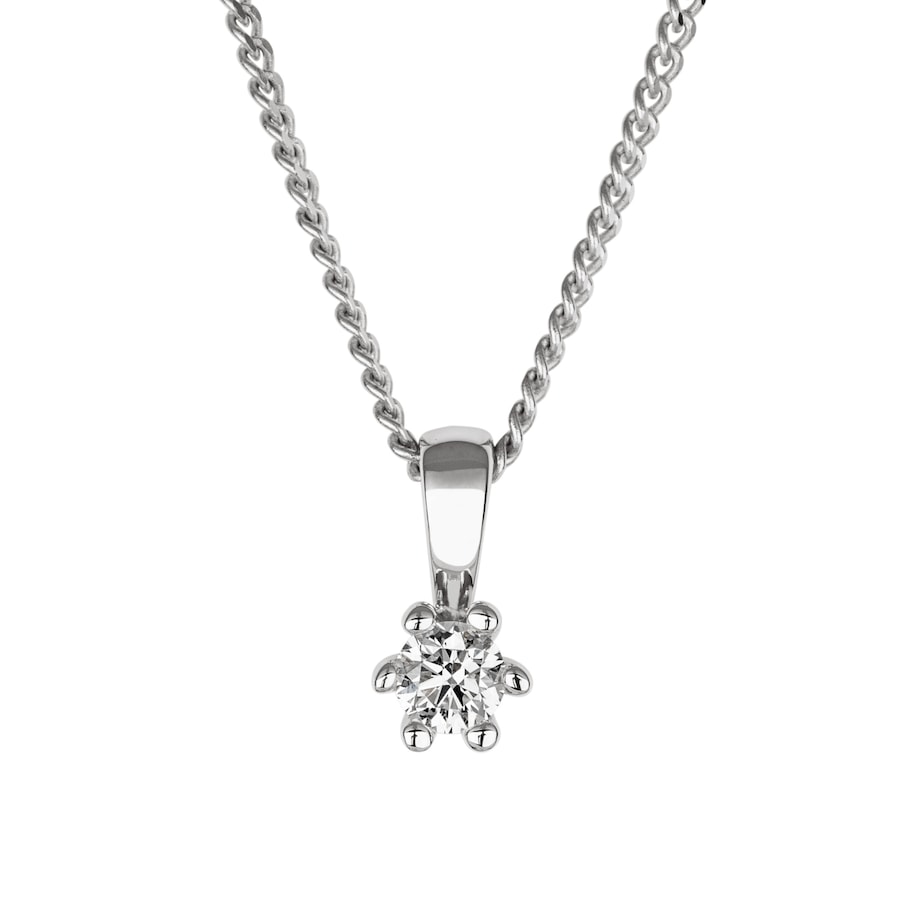 Orolino Halskette 585/- Gold Brillant weiß 0,15ct. 42/45cm Damen