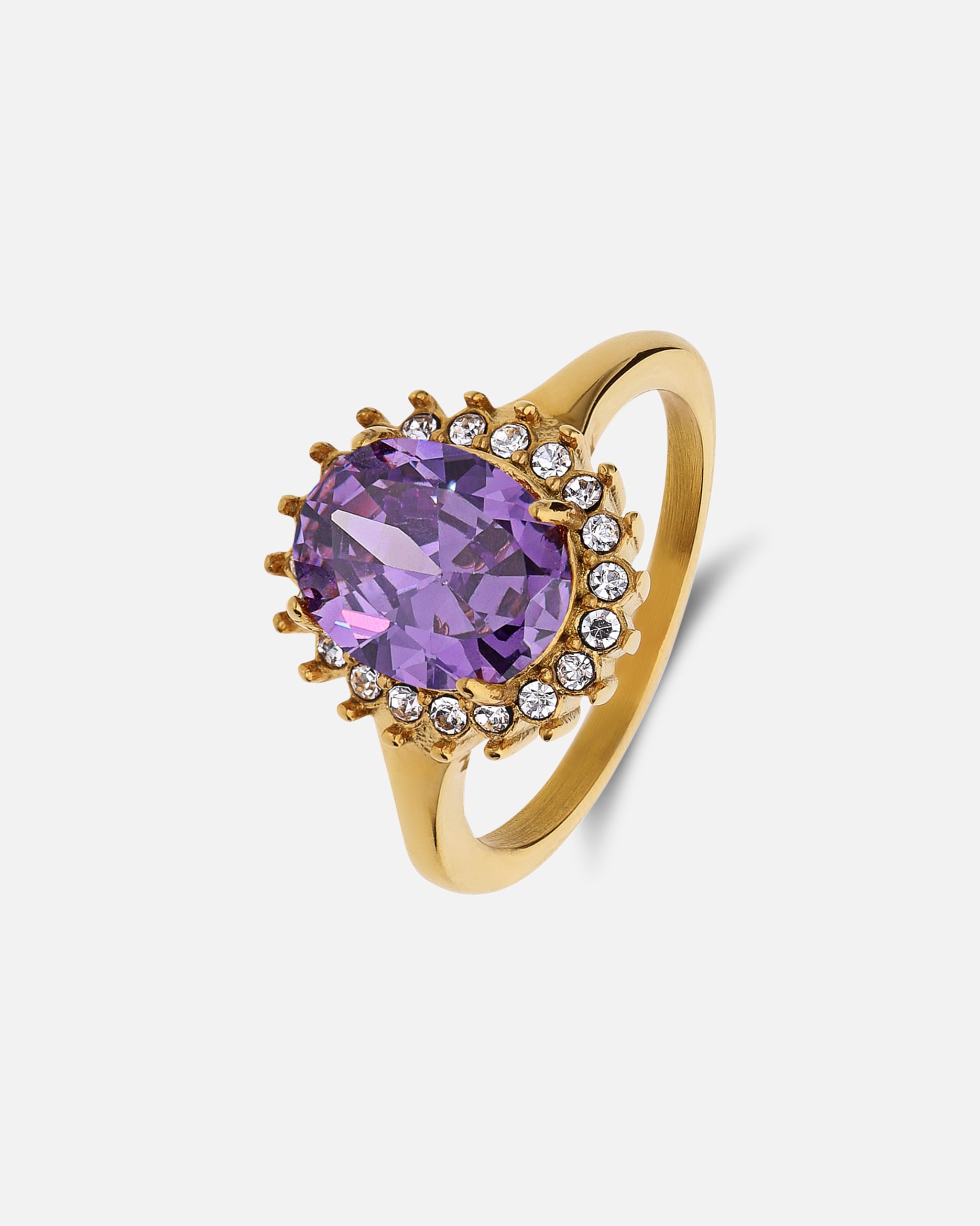 Ring für Weiblich Lucardi Ringe Lila - 50mm