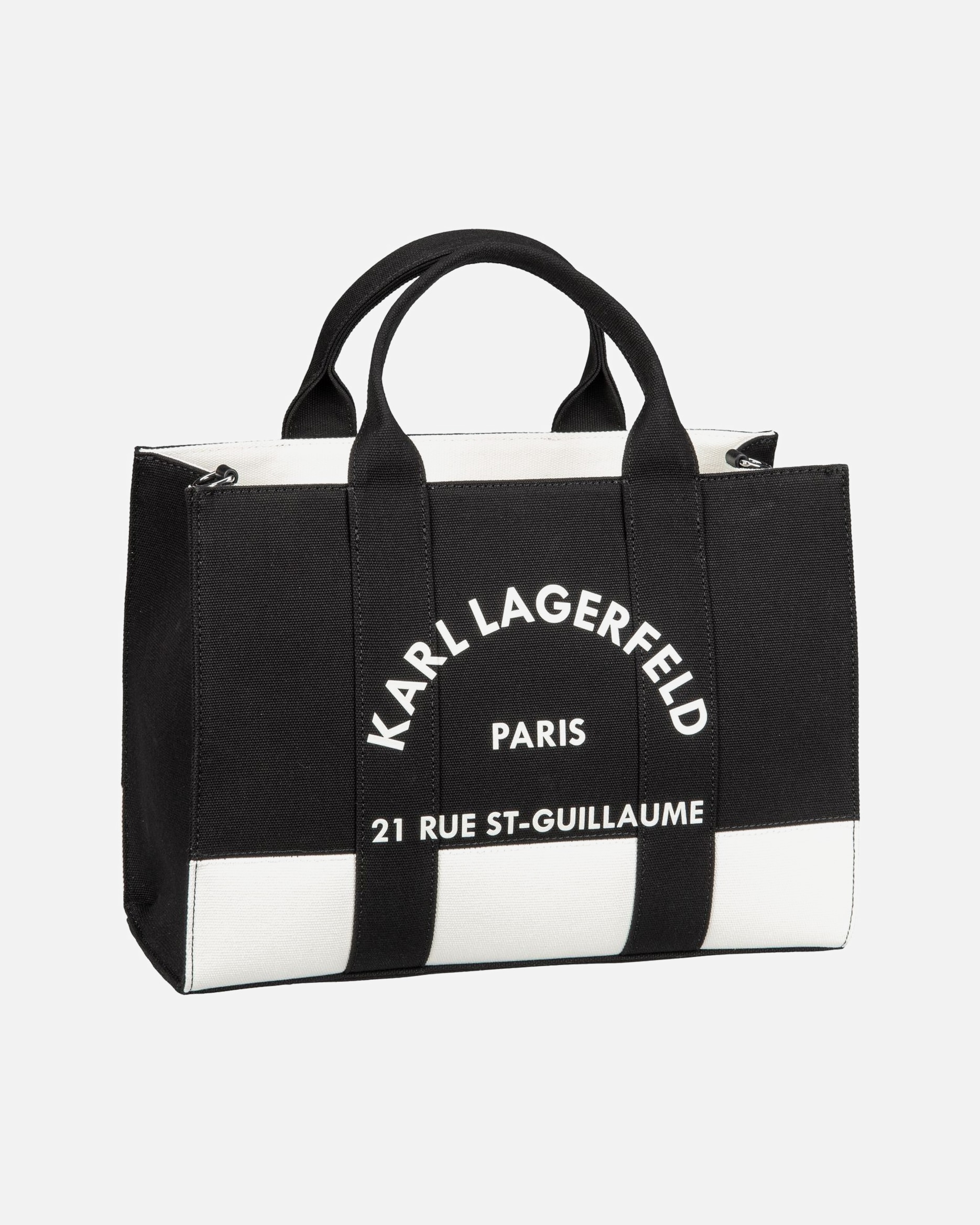 Handtasche für Weiblich Karl Lagerfeld Handtasche K/RSG Square MD Col. Block Cannoli Cream/Black