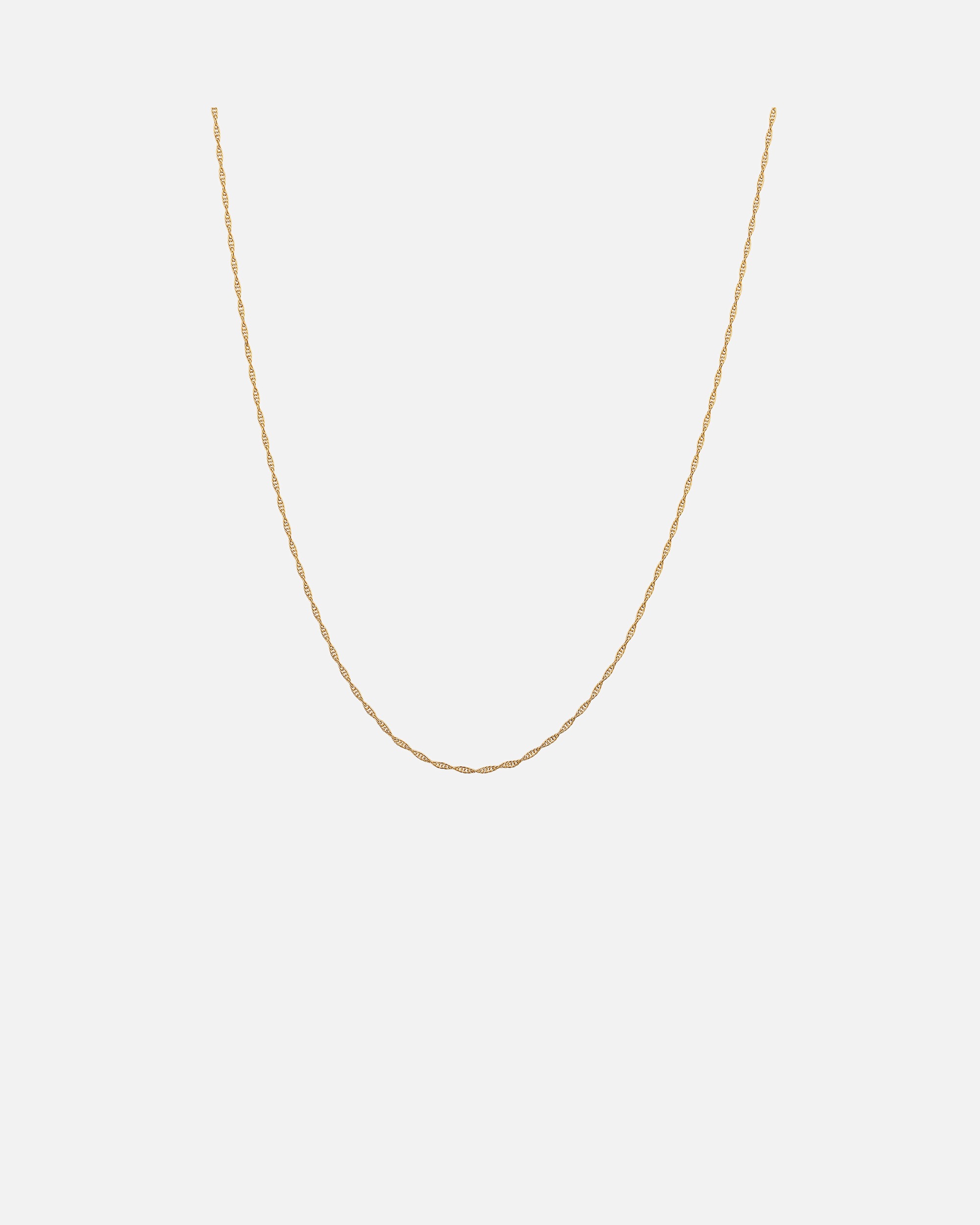 Halskette für Männlich KUZZOI Basic Gliederkette Gedreht 925 Sterling Silber goldfarben