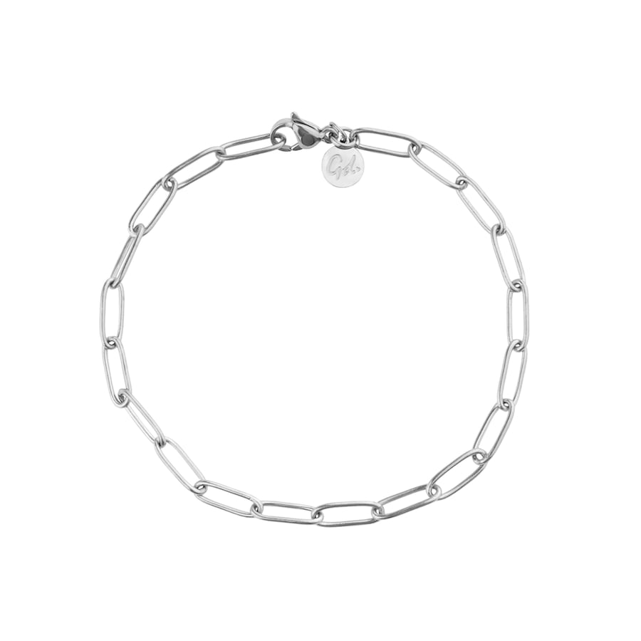 GOOD.designs Gliederarmband mit Karabinerverschluss Silber Damen