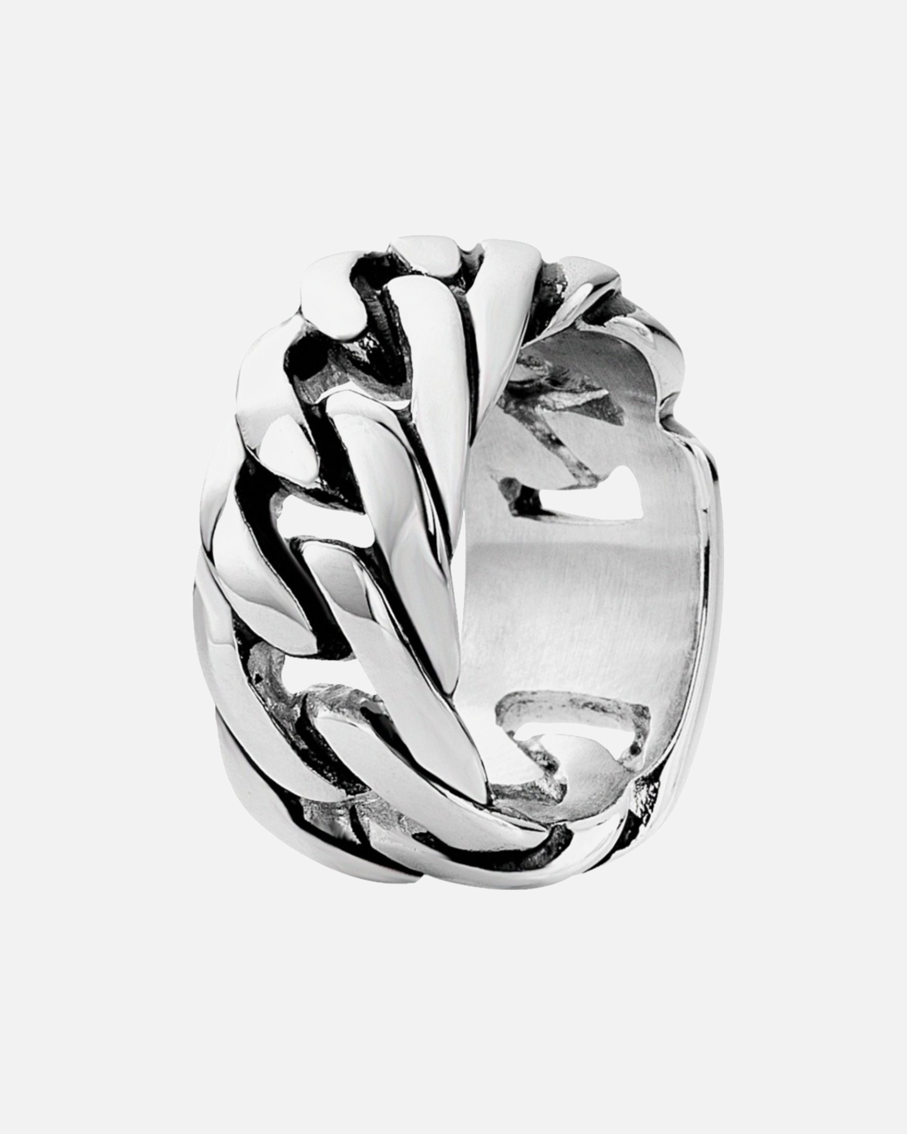 Ring für Unisex Lucardi Ringe 'Belgrado' Stahl - silbern 58mm