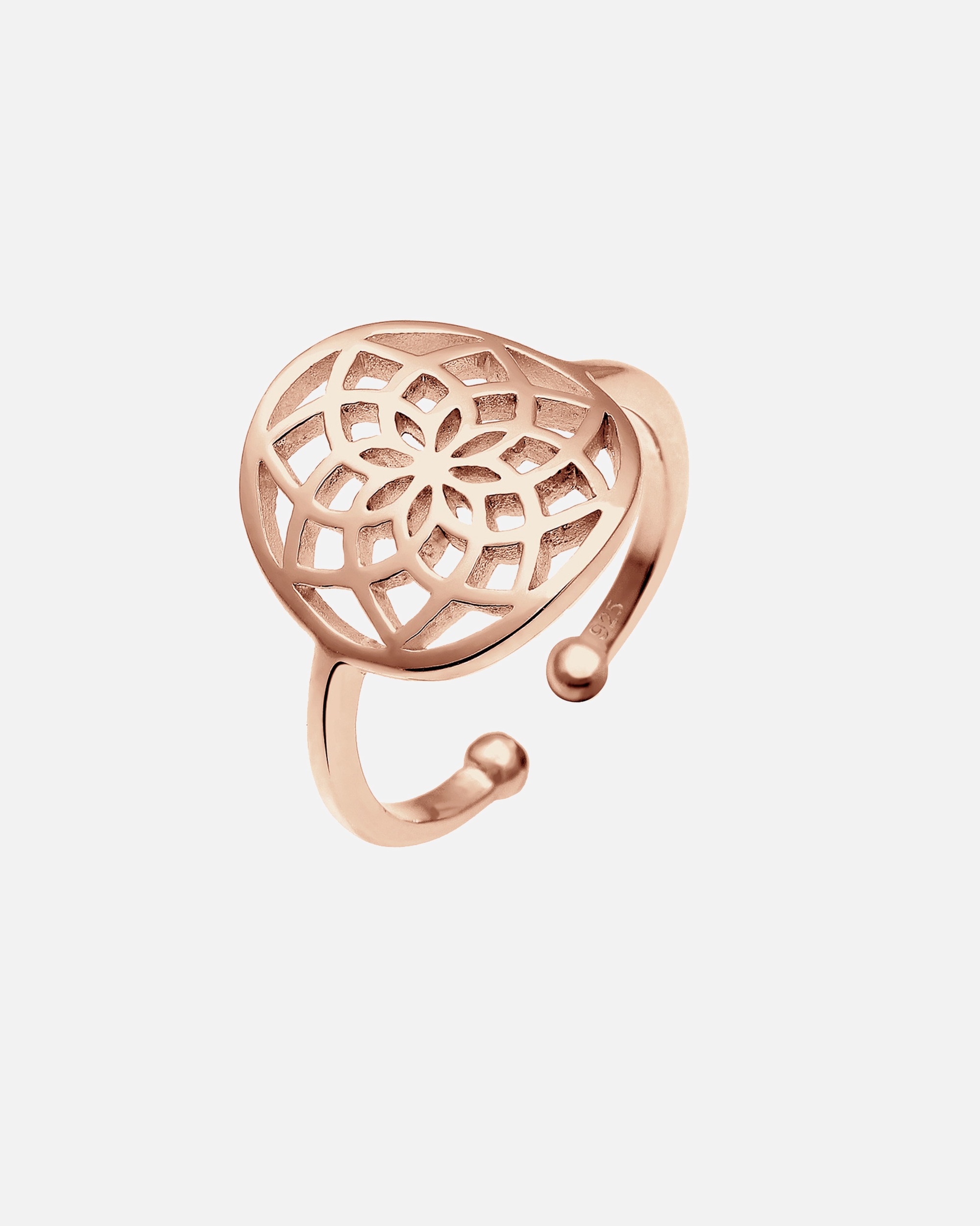 Ring für Weiblich Elli Traumfänger 925 Sterling Silber rosefarben