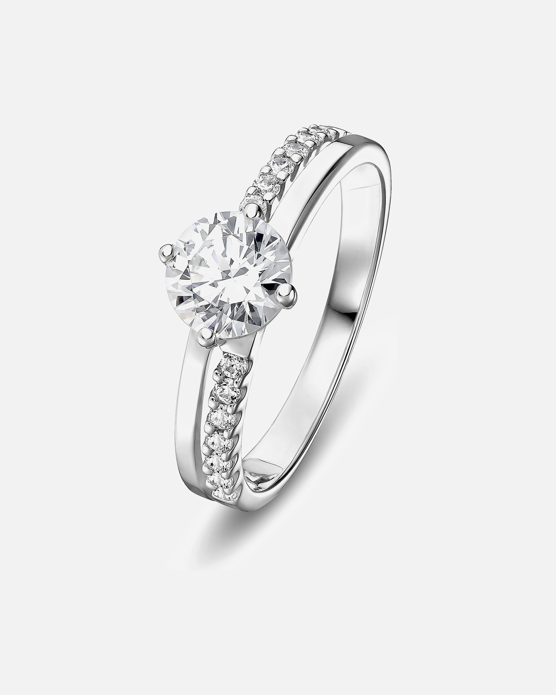 Ring für Weiblich CHRIST Damenring 375er Weißgold 56