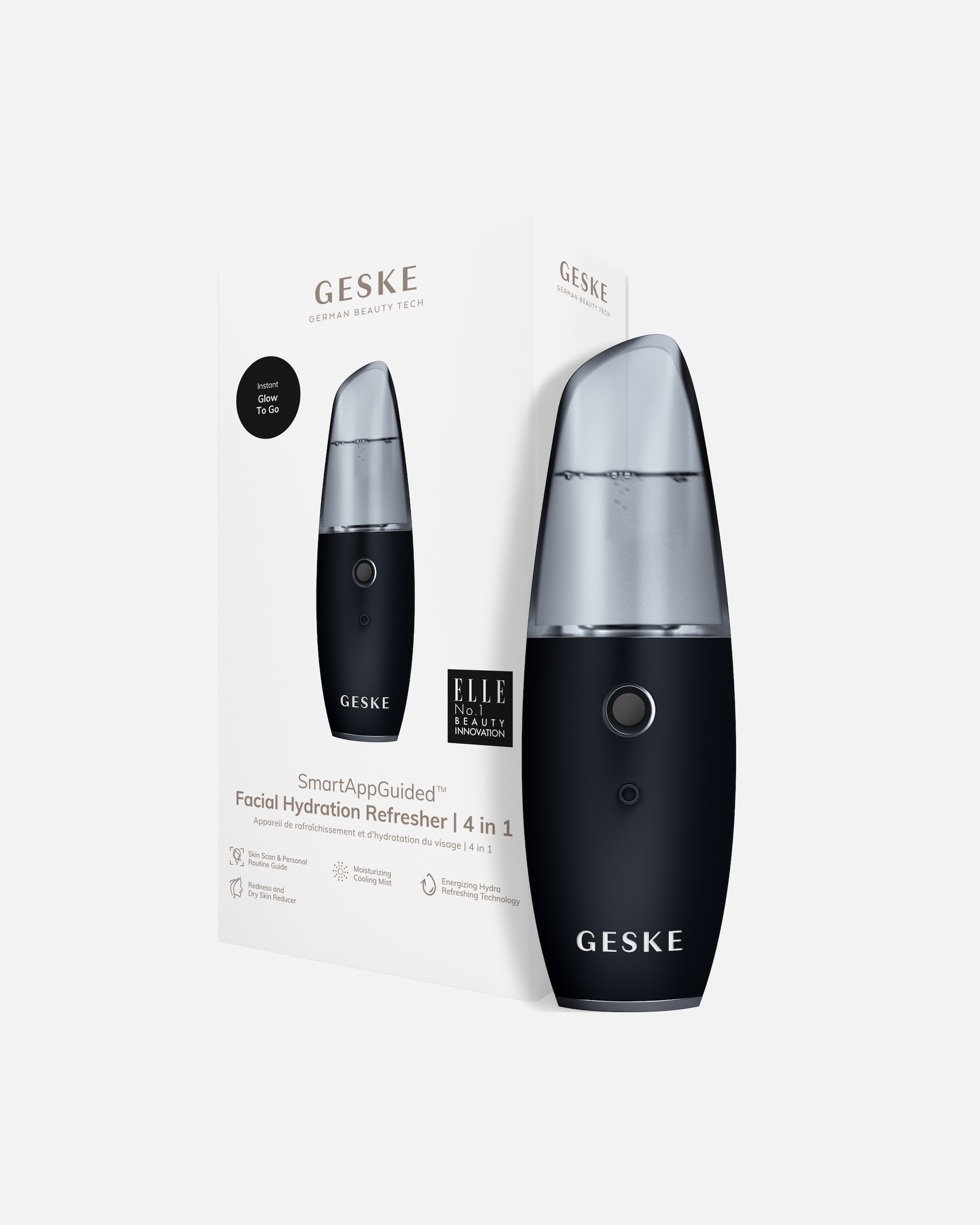 Multifunktionsgerät für Unisex Geske SmartAppGuided™ Facial Hydration Refresher | 4 in 1 Black