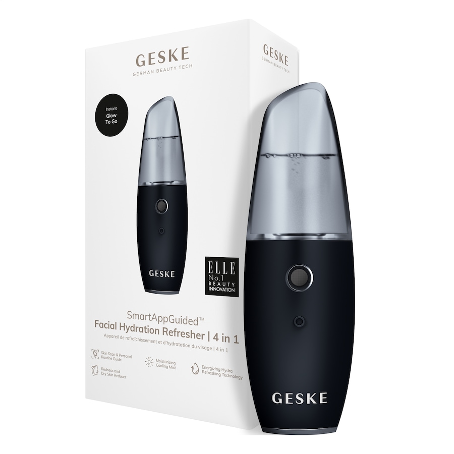 Geske SmartAppGuided Facial Hydration Refresher | 4 in 1 Black