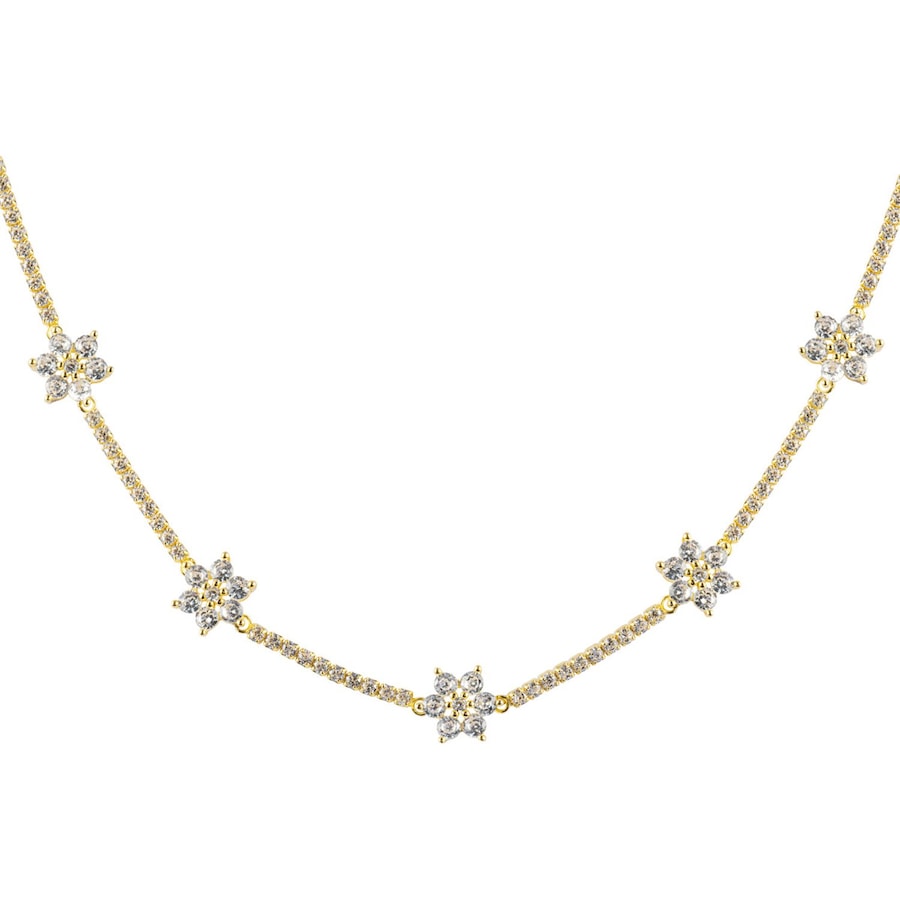 Jacques Lemans Kette 925er Silber gelbgold Damen