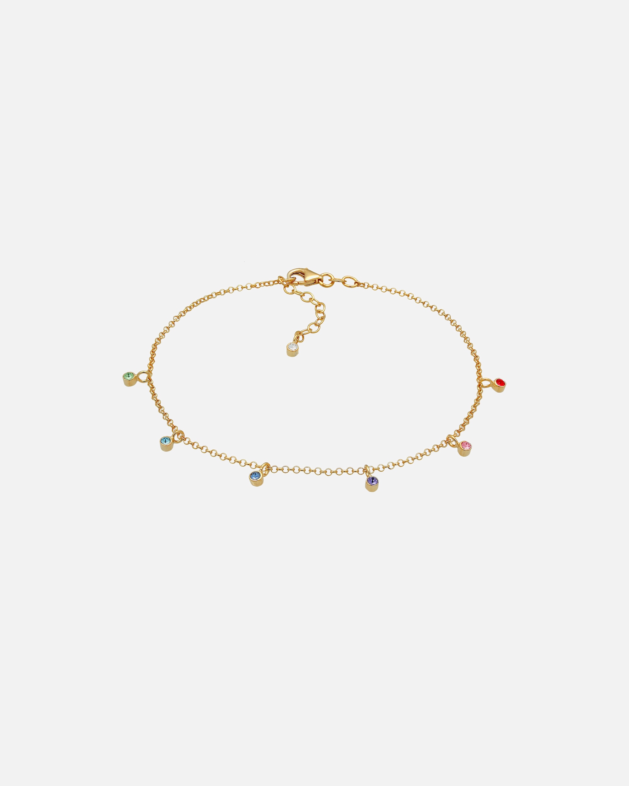 Fußschmuck für Weiblich Elli Bunt Geo Strand 925 Silber, mit Kristallen von Swarovski® 22