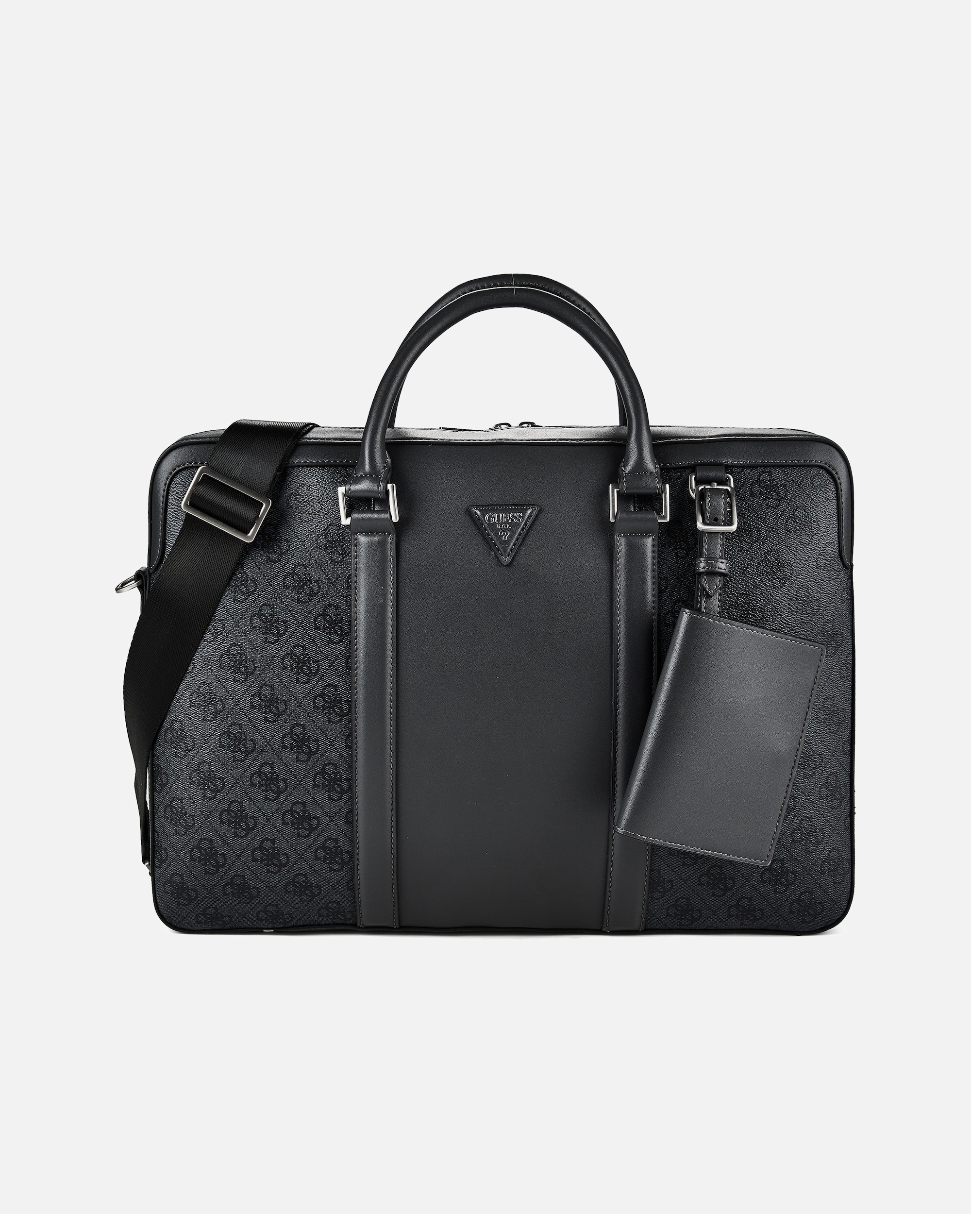 Laptoptasche für Männlich Guess Milano Aktentasche 38 cm Laptopfach black-antracite