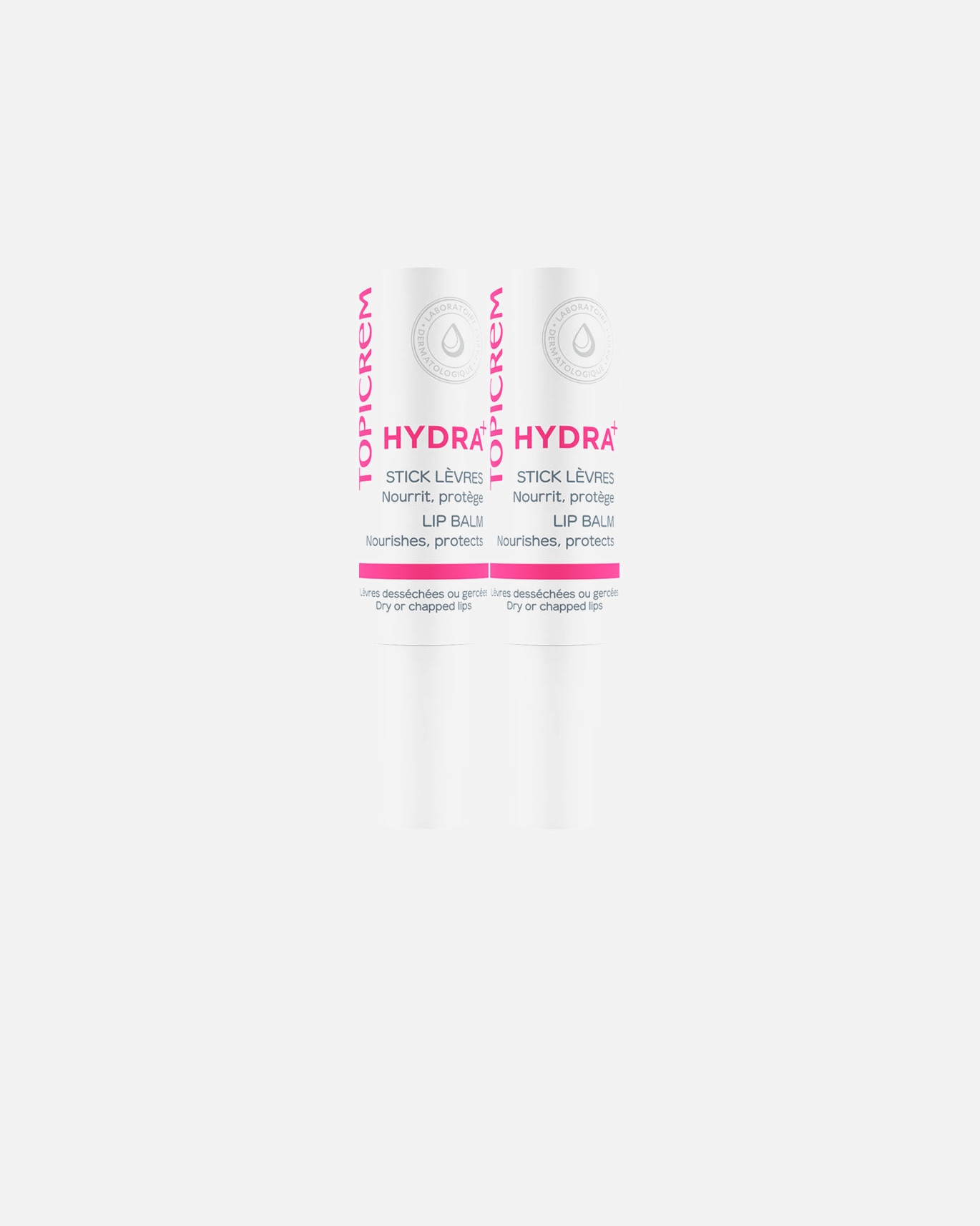 Lippenbalsam für Unisex Topicrem Hydra+ Ultra-feuchtigkeitsspendender Lippenbalsam, Packung 2 X 4 G 1 Stück