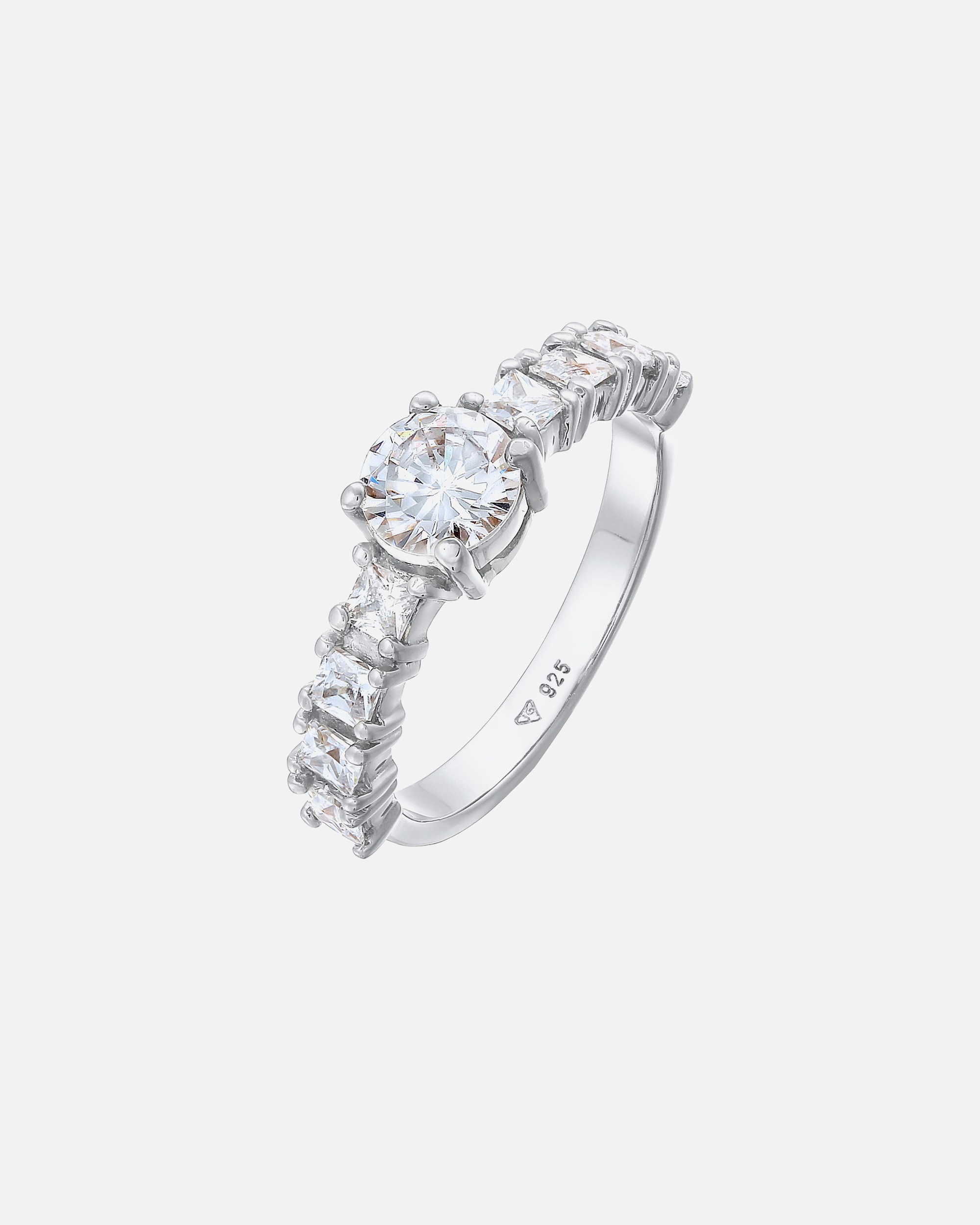 Ring für Weiblich Elli Elli Ring Zirkonia Verlobung Eternity 925 Silber 54