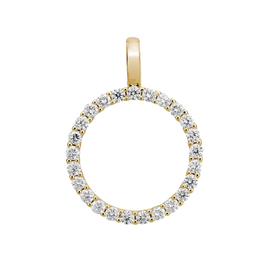 Lyomi Anhänger 585/- Gold Diamant Lab Grown 0,94ct. gelb vergoldet Damen