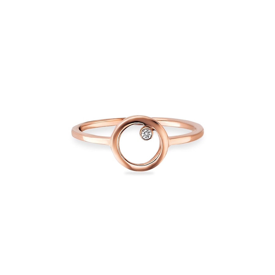 caï Ring 925/- Sterling Silber Zirkonia weiß 054 (17,2) Damen