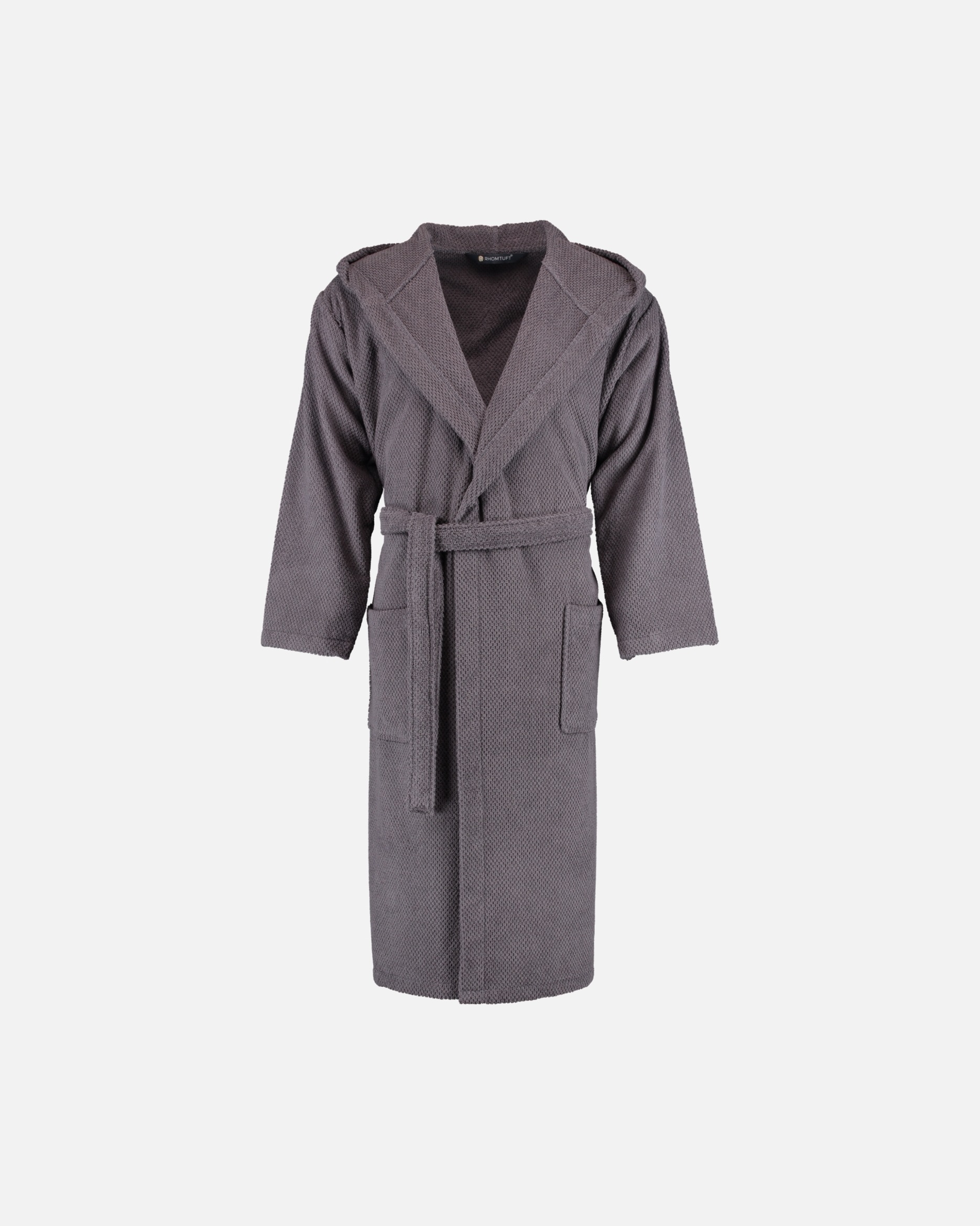 Bademantel für Unisex Rhomtuft Rhomtuft Bademäntel unisex Kapuze Baronesse zinn - 02 M