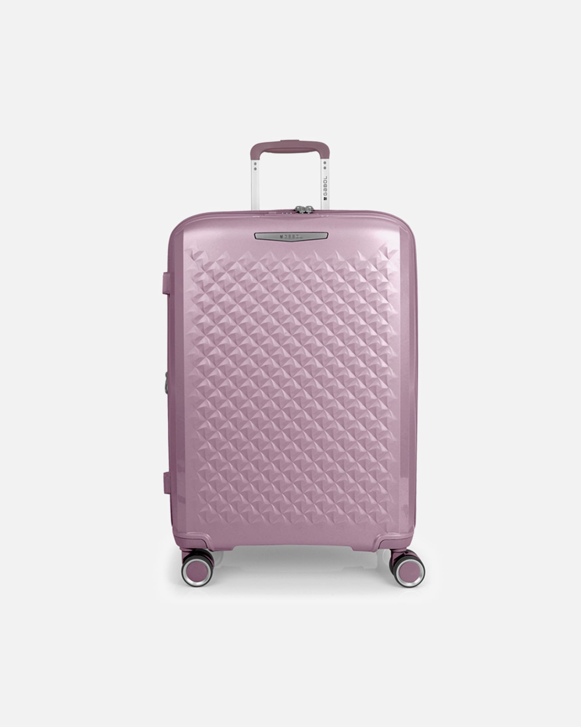 Trolley für Männlich Gabol Queens 4 Rollen Trolley M 64.5 cm mit Dehnfalte lila