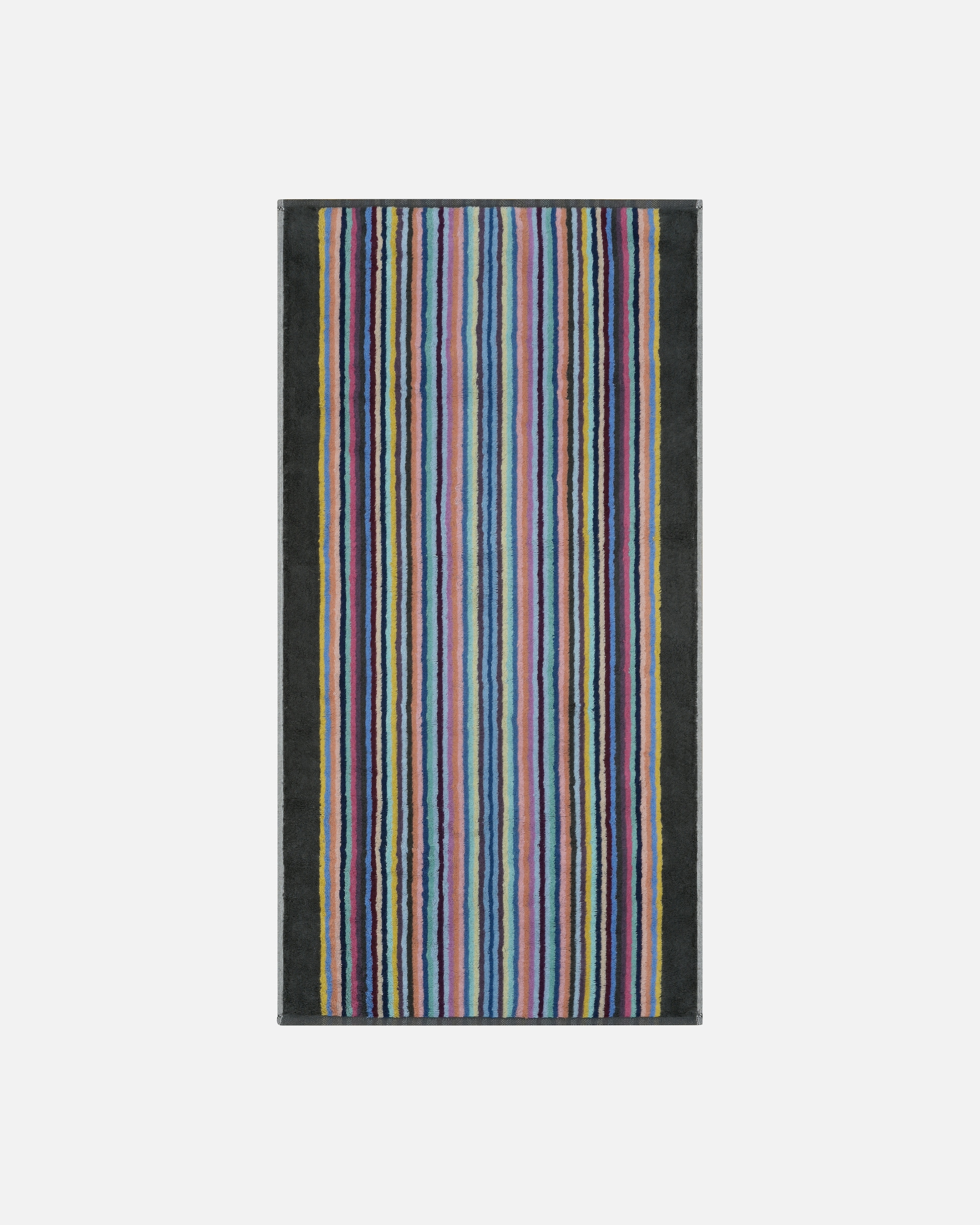 Handtuch für Unisex Cawö Cawö Handtücher Remake Streifen 2022 anthrazit-multicolor - 18 Handtuch 50x100 cm