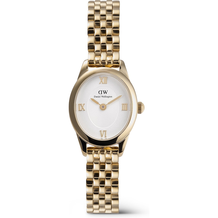 Daniel Wellington Damenuhr Edelstahl gelbgold, weiß Damen