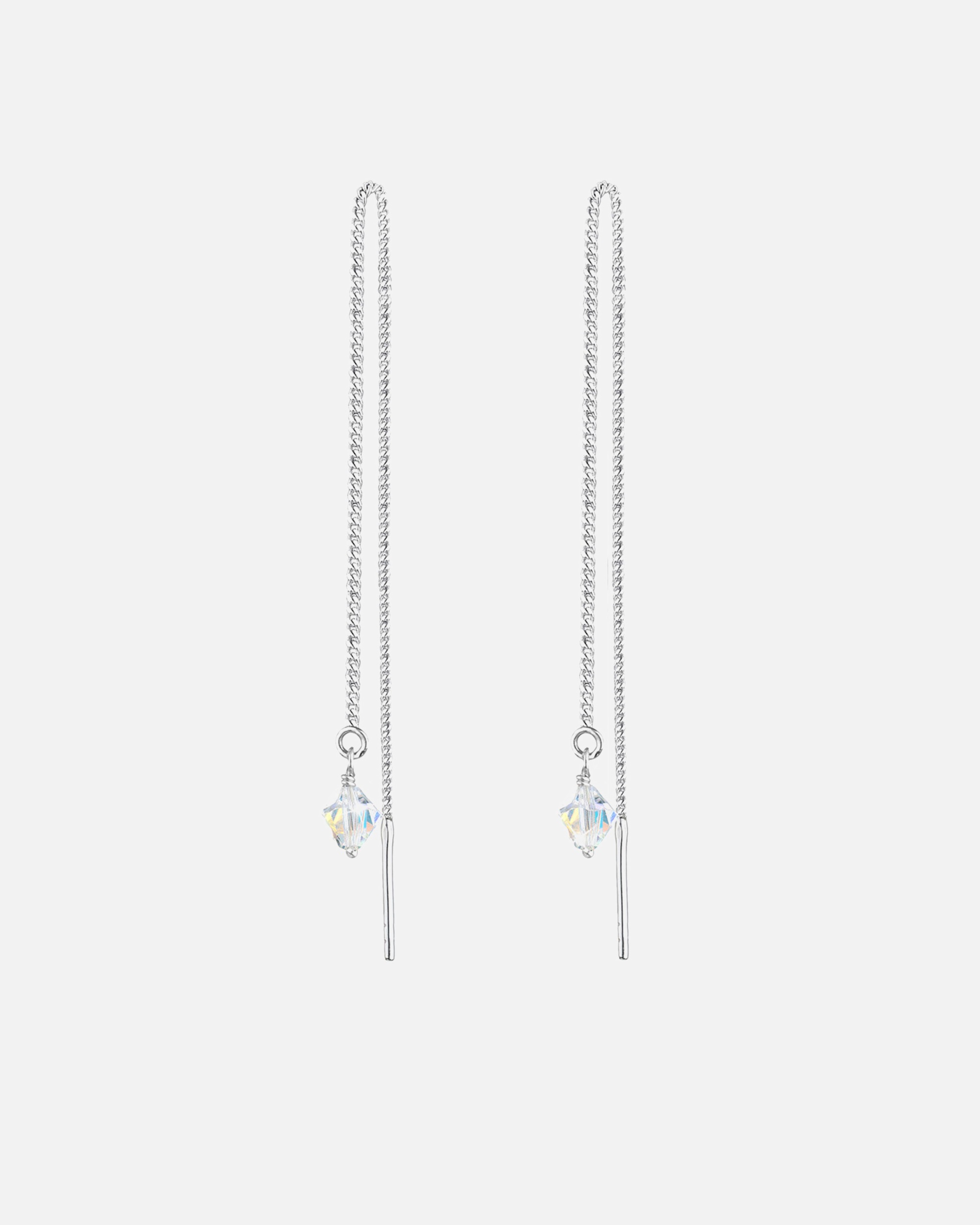 Ohrringe für Weiblich Elli Kristalle Funkelnd Elegant 925 Silber Weiß