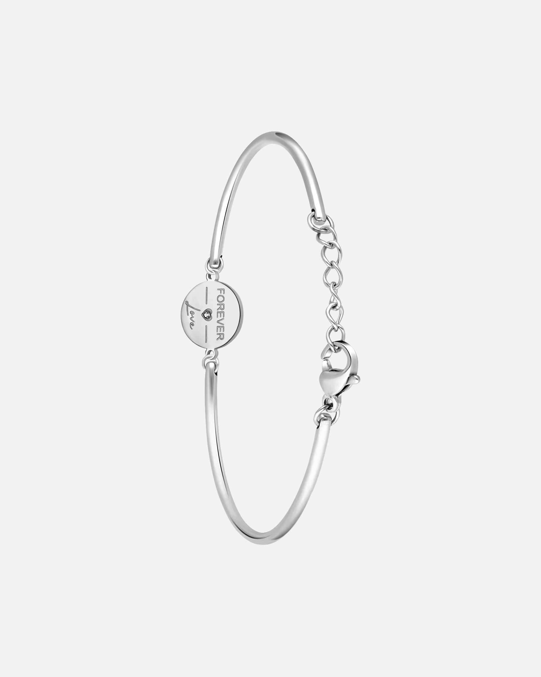 Armband für Weiblich Lucardi Armband Stahl 16 cm Silber