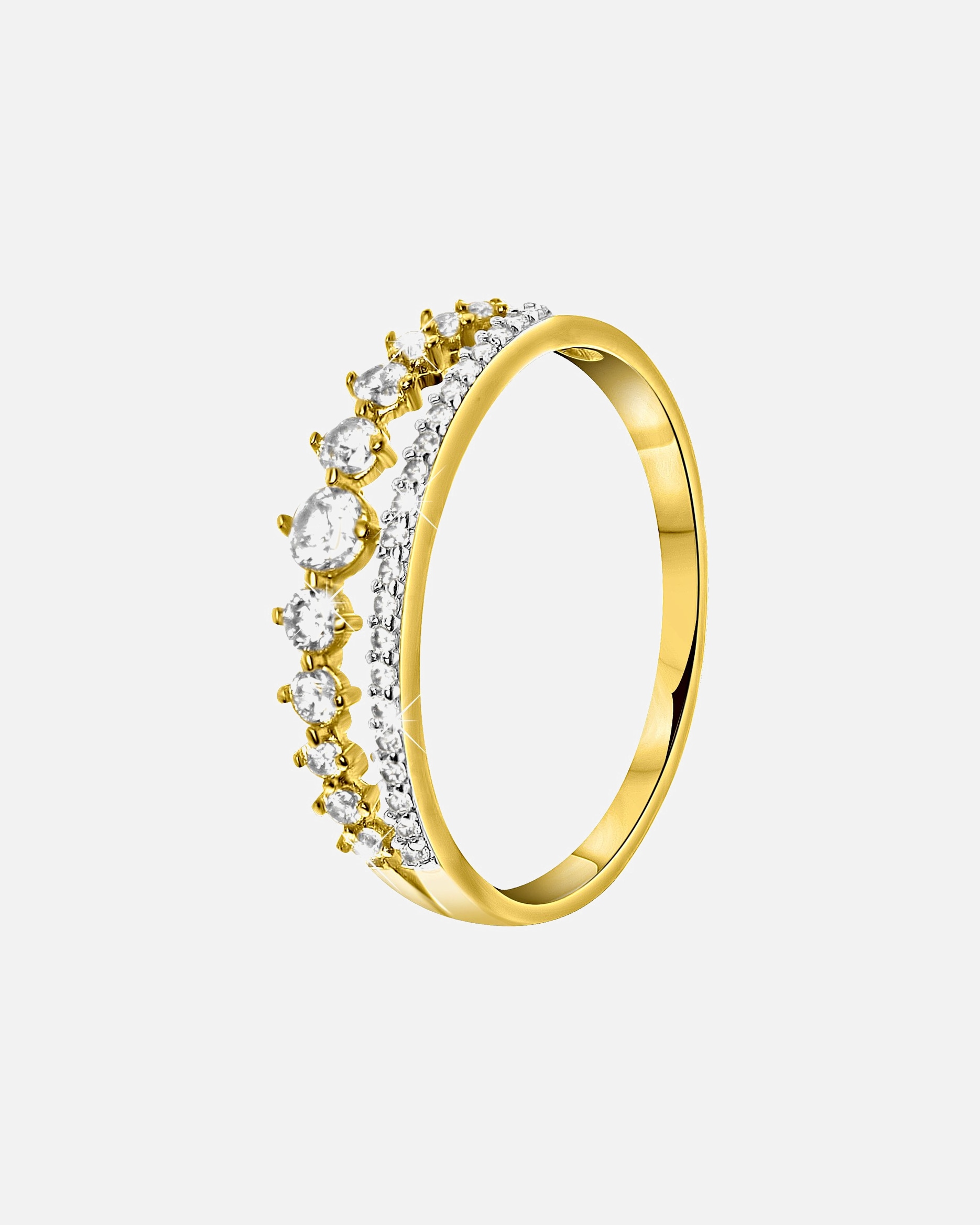 Ring für Weiblich Lucardi Ringe 585 Gold - goldfarbig 585 Gold - 55mm