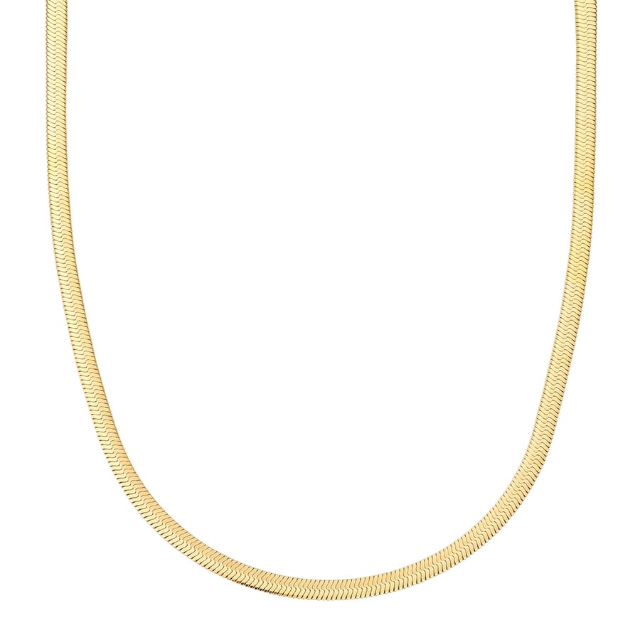 Glanzstücke München Halskette aus Edelstahl in Gelbgold 40,0 cm Basiskette + 5,0 Verlängerung Damen
