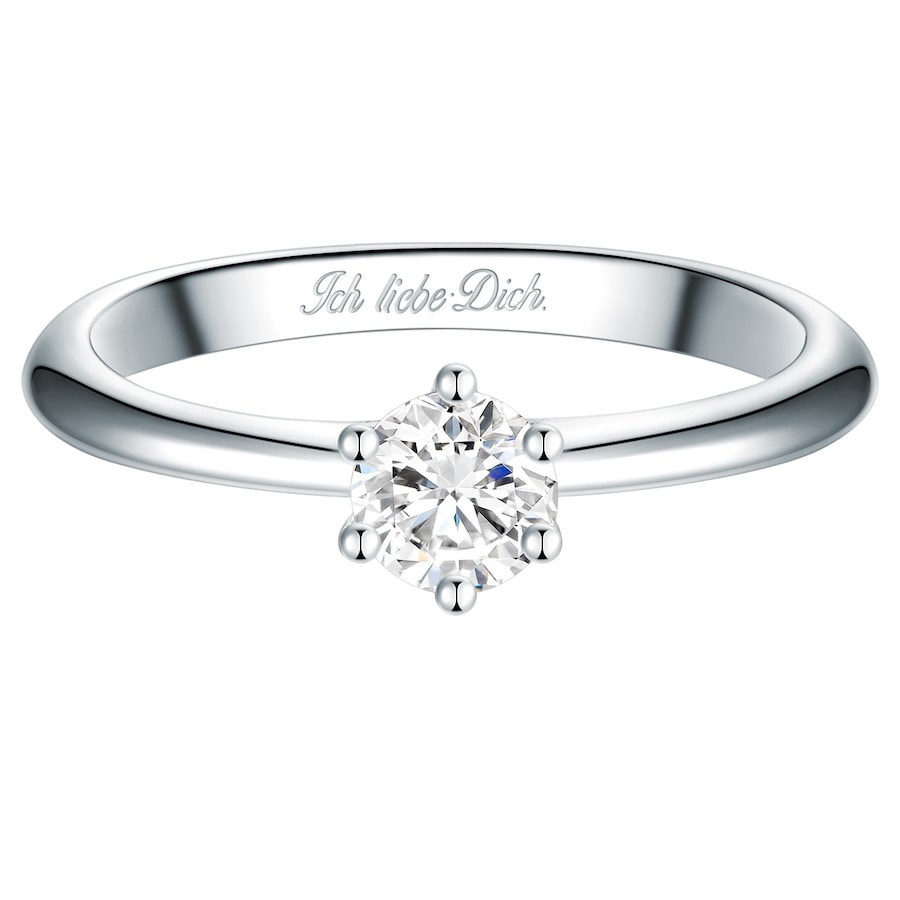 Trilani Ring aus Sterling Silber in silber mit Zirkonia 54 Damen