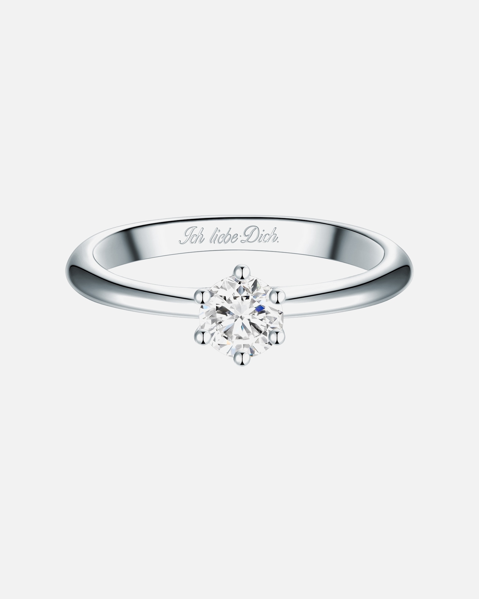 Ring für Weiblich Trilani Ring aus Sterling Silber in silber mit Zirkonia 58