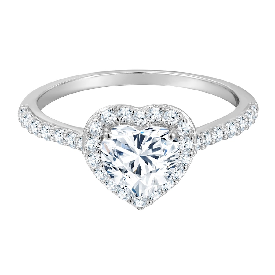 Trilani Ring Herz aus Sterling Silber in silber mit Zirkonia 58 Damen