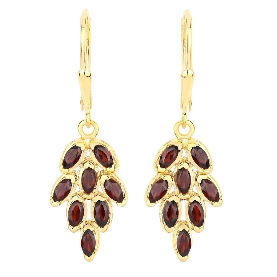 Rafaela Donata Ohrringe Sterling Silber Amethyst in Gelbgold Red Damen