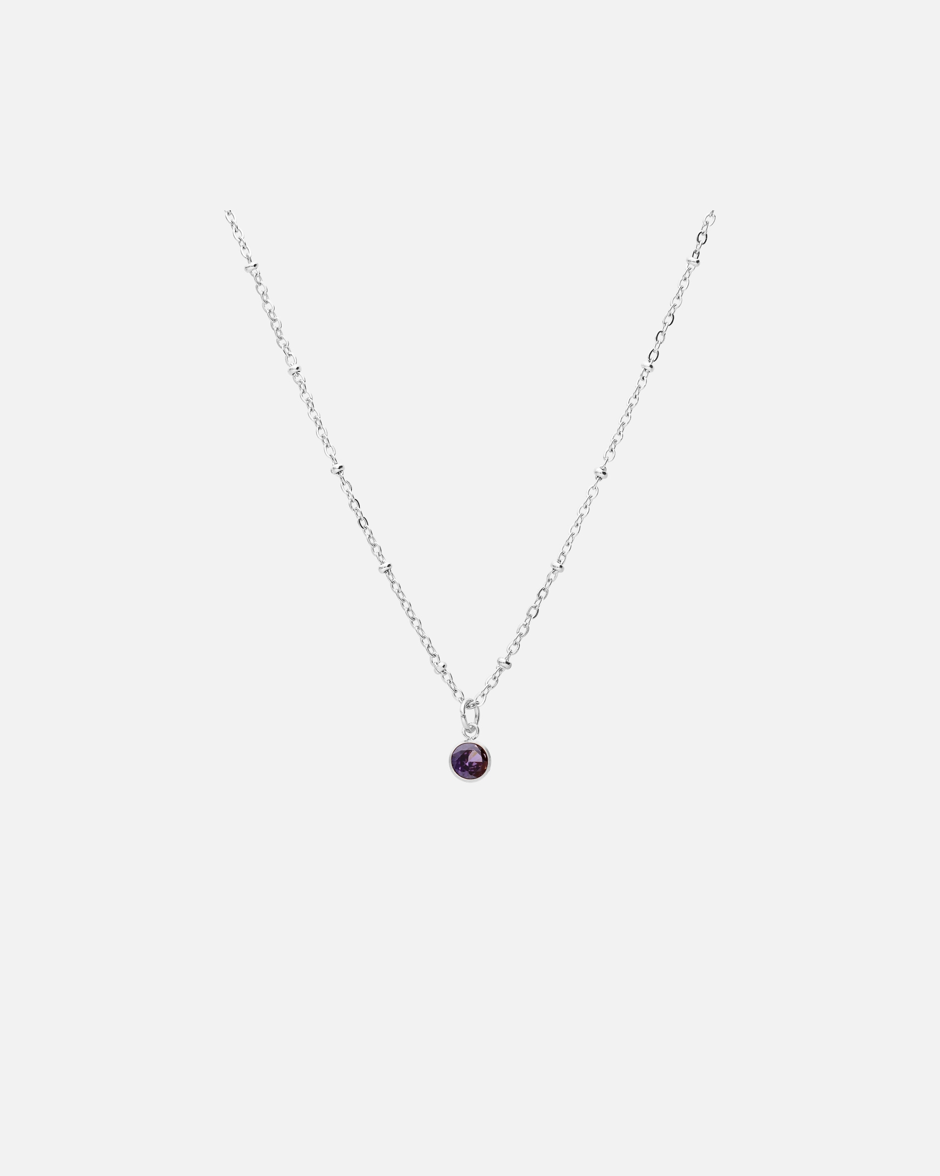 Halskette für Weiblich Lucardi Halsketten Silber - Februar