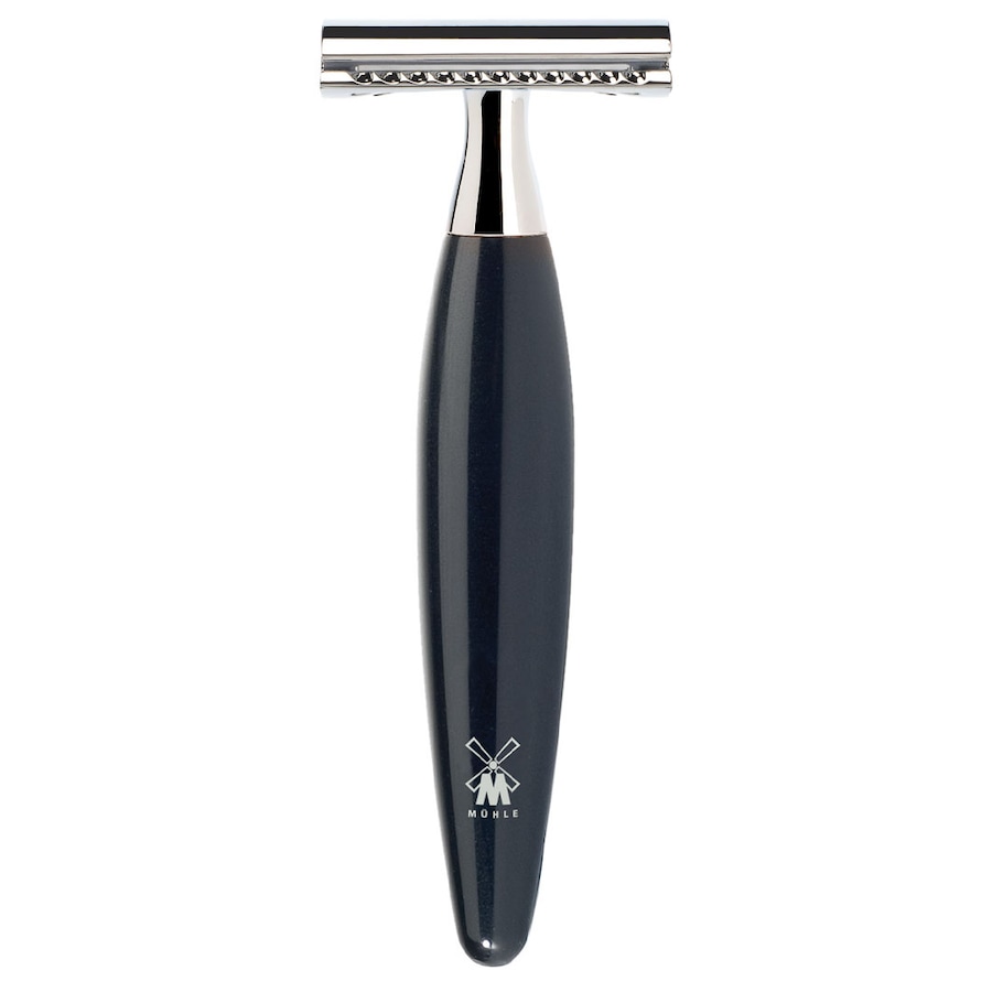 Mühle KOSMO Rasierhobel, geschlossener Kamm Griffmaterial Edelharz schwarz Herren