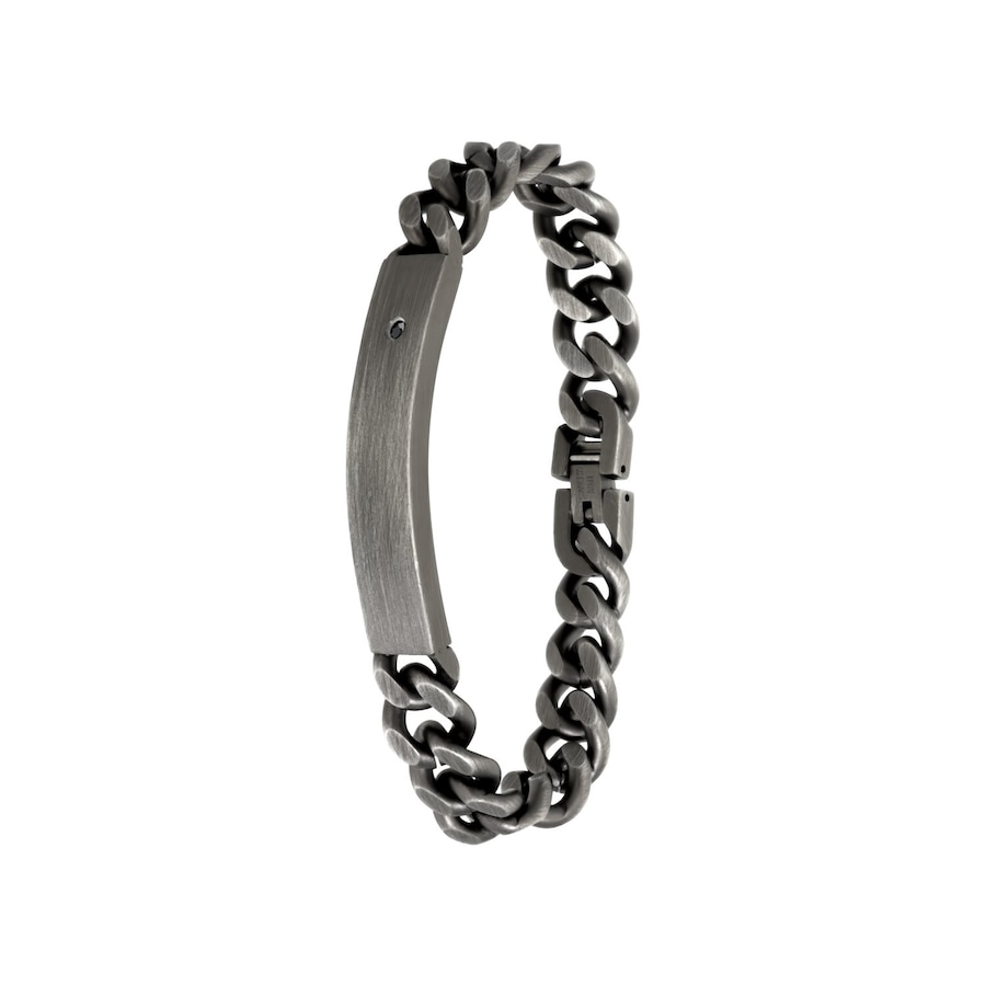 Lucardi Armband Stahl - silbern Damen