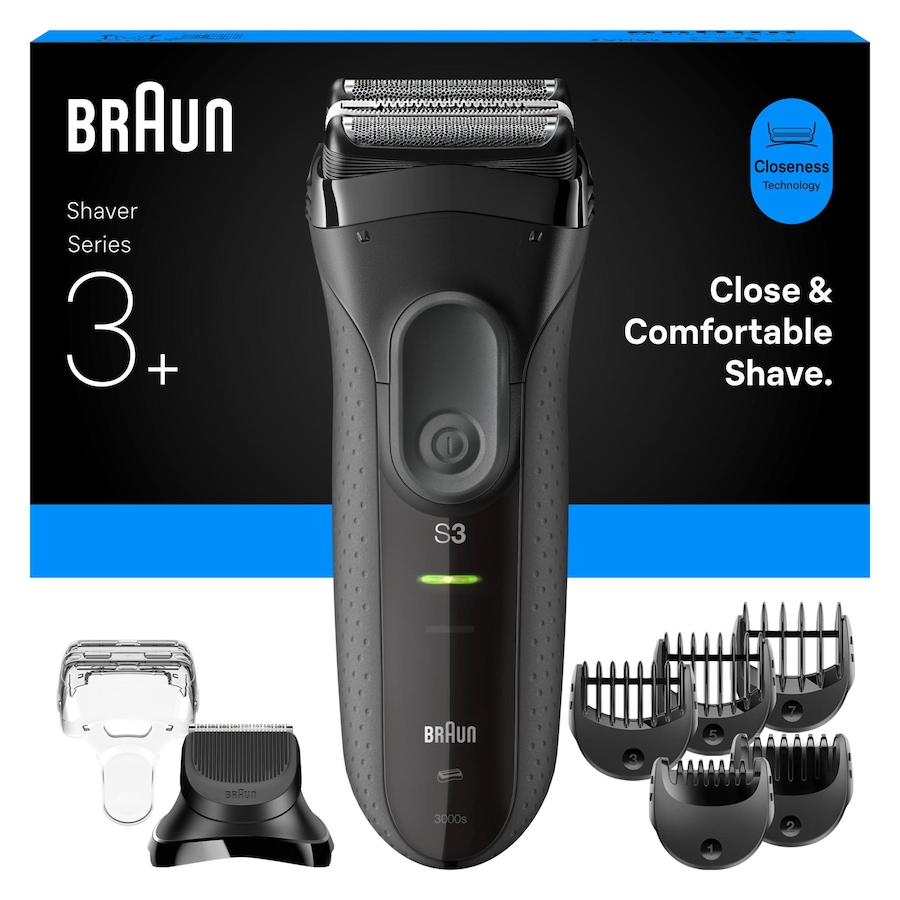 Braun Series 3+ 3000BT Elektrorasierer, Barttrimmer