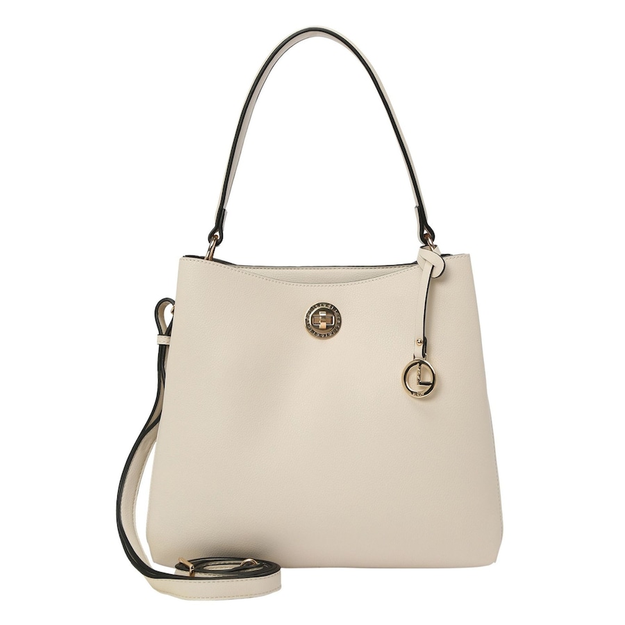 L.CREDI Filippa Handtasche 29 cm creme Weiss Damen