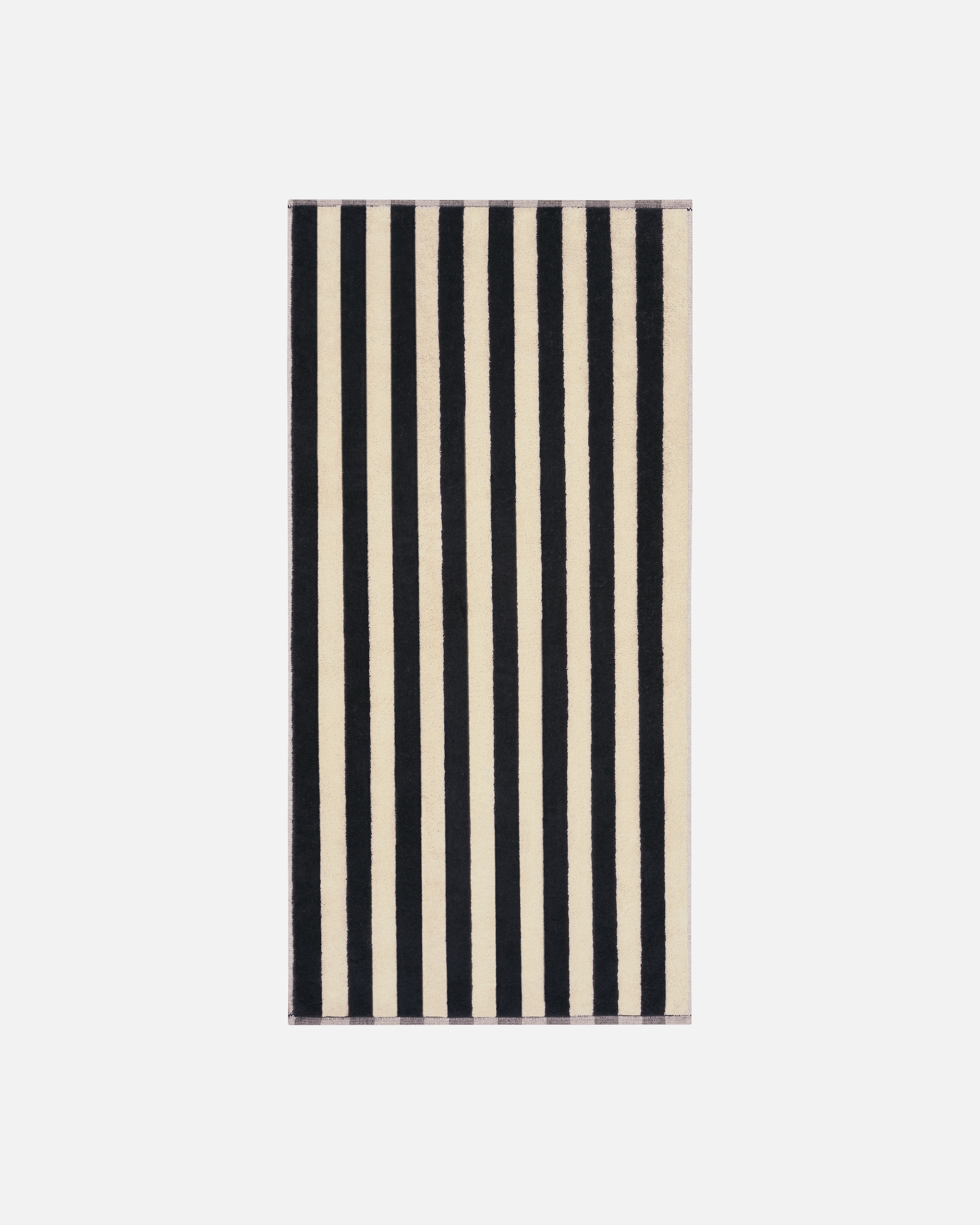Handtuch für Unisex Cawö Cawö Handtücher Bold Streifen 6277 schwarz/beige - 93 Duschtuch - 70x140 cm